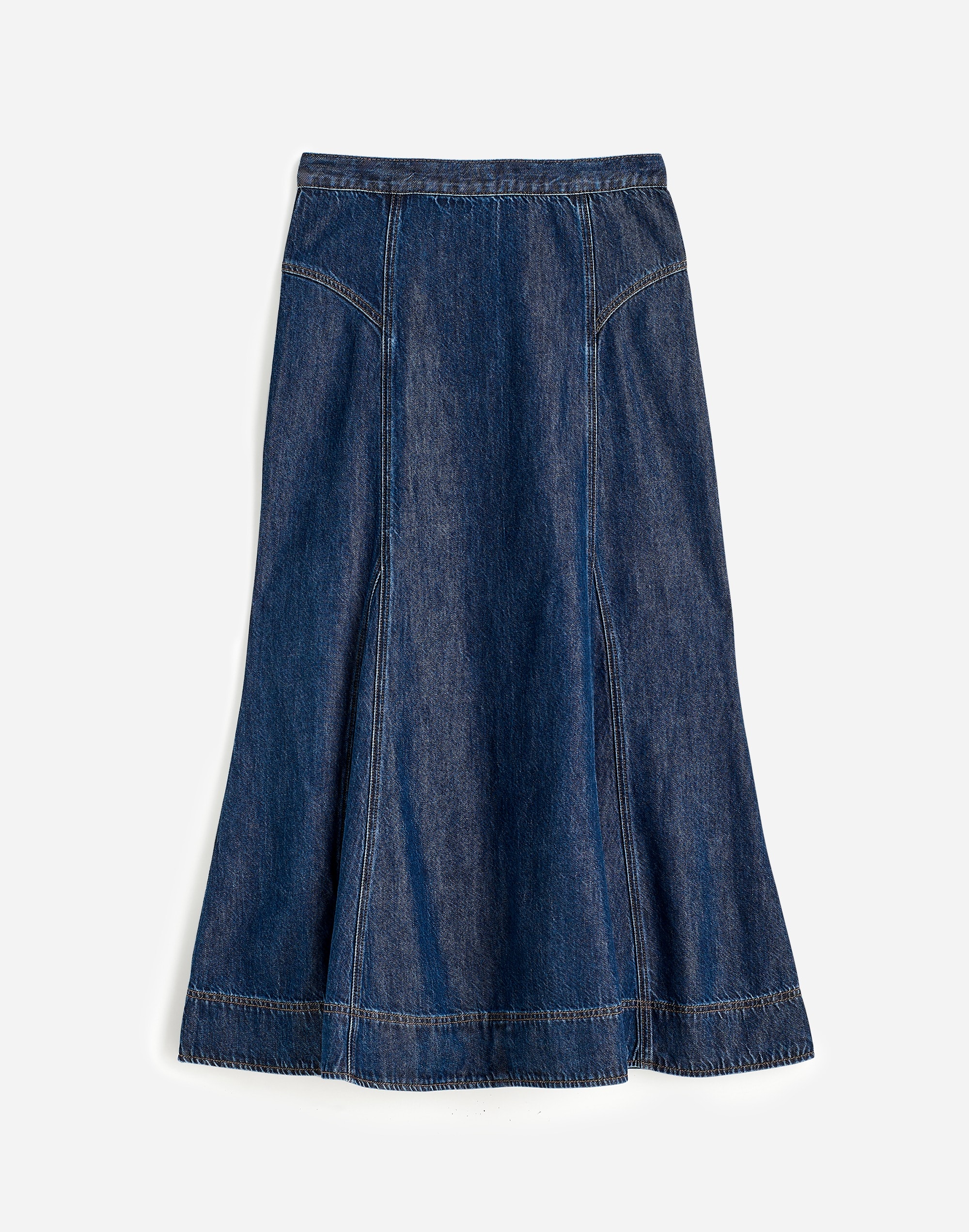 Denim Midi Circle Skirt Avonmore Wash: Airy Edition | Madewell