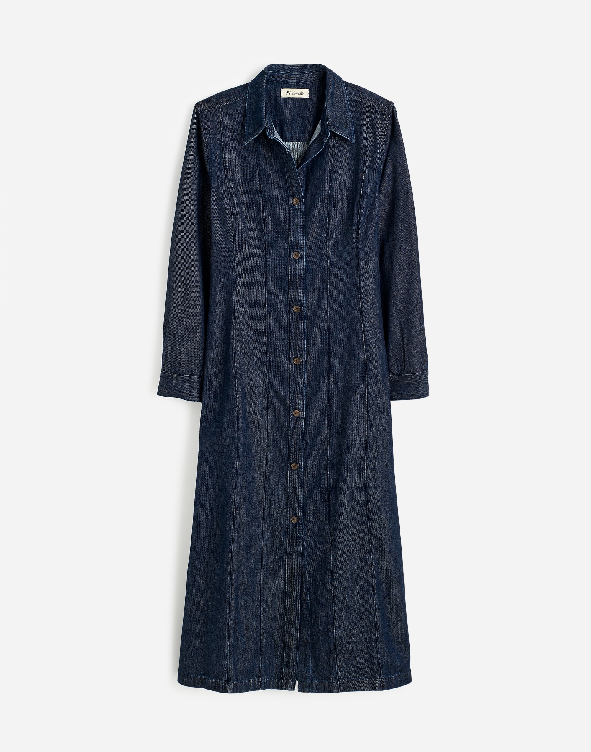 Seamed Midi Shirtdress Segovia Wash: Airy Denim Edition | Madewell