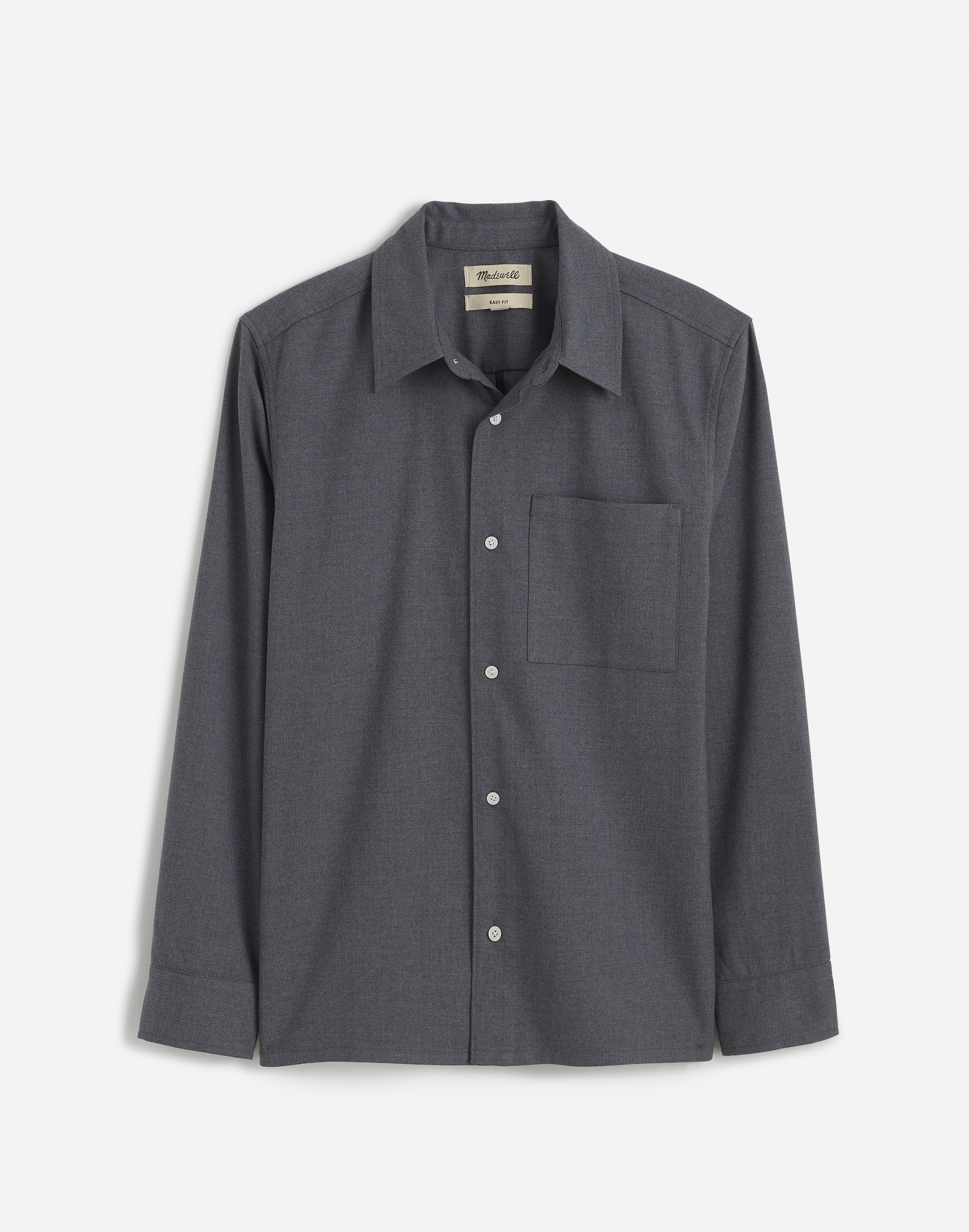 Twill Easy Long-Sleeve Shirt | Madewell