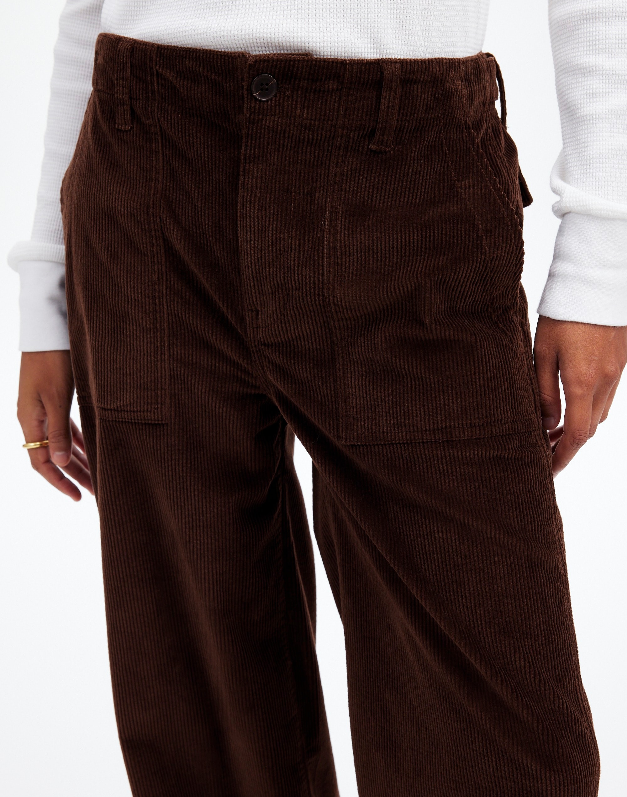 Petite Low-Slung Baggy Utility Pants Corduroy | Madewell