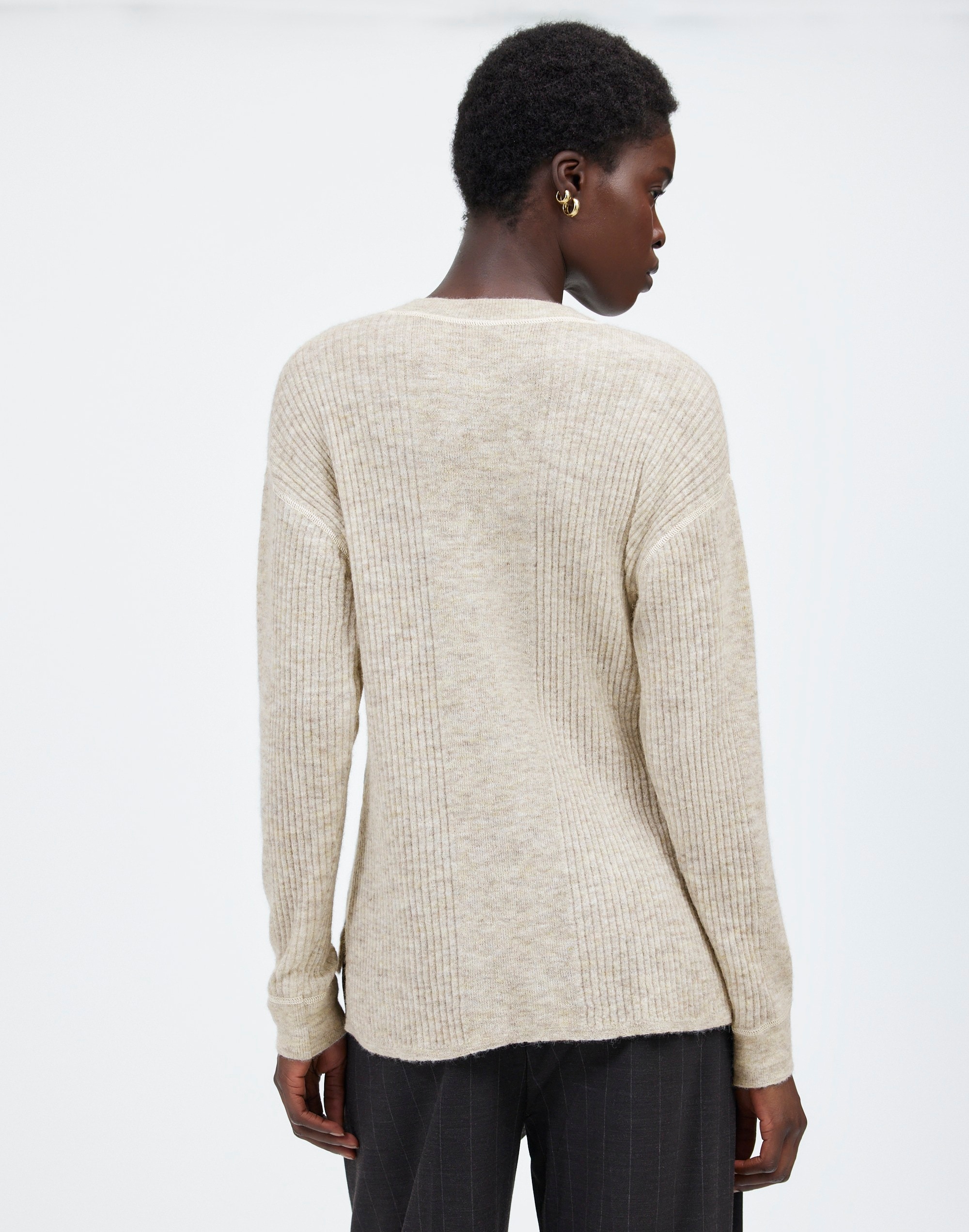 Ribbed Alpaca-Blend Crewneck Sweater | Madewell