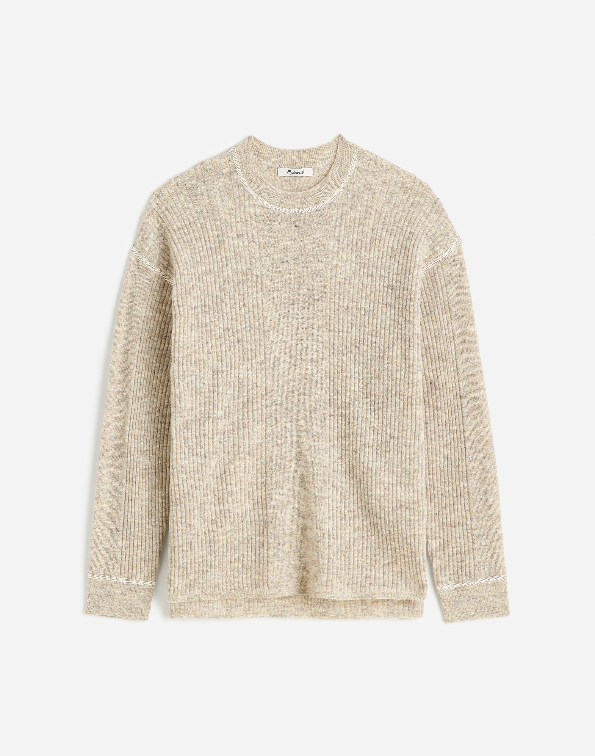 Ribbed Alpaca-Blend Crewneck Sweater | Madewell