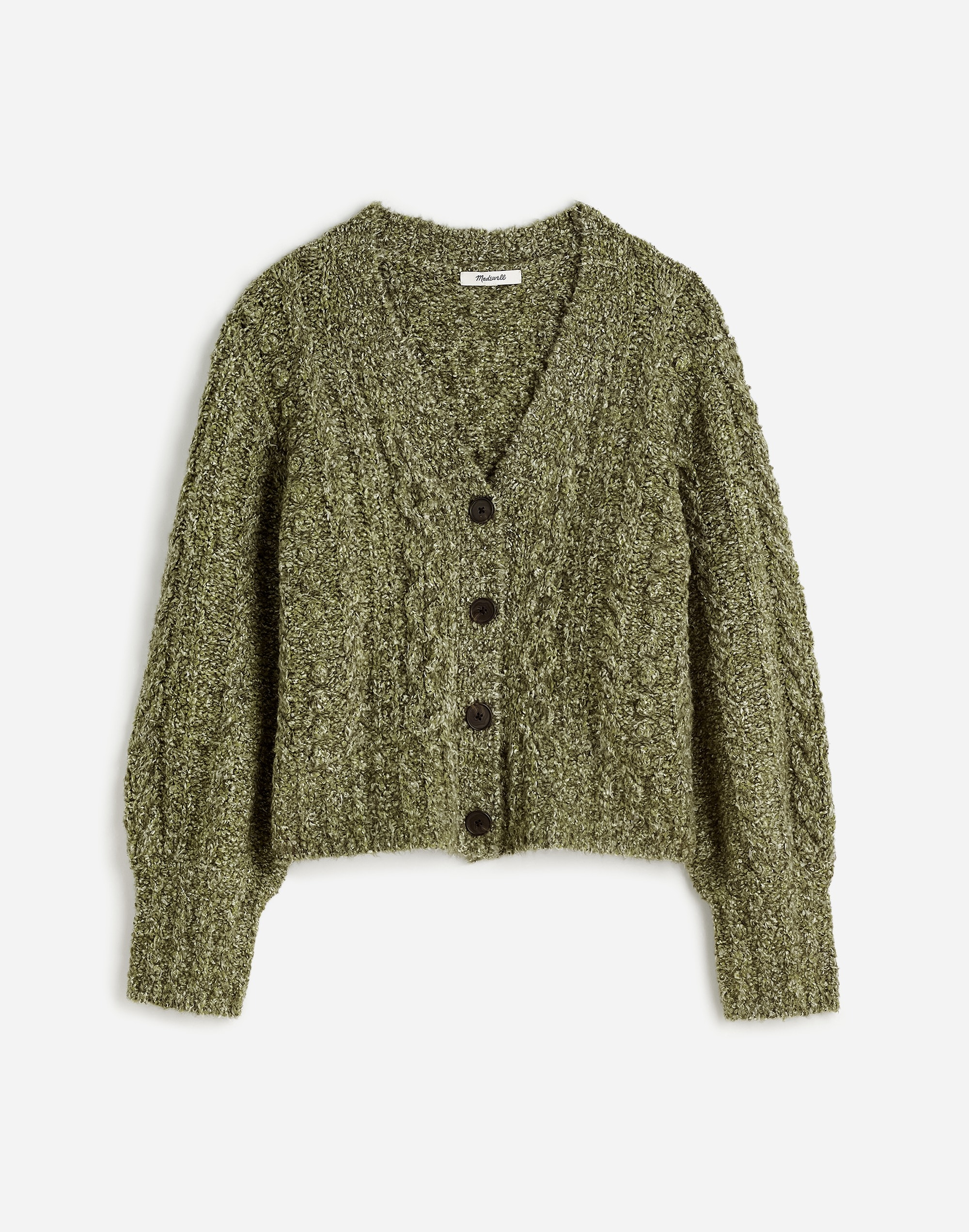 Cable V-Neck Cardigan | Madewell