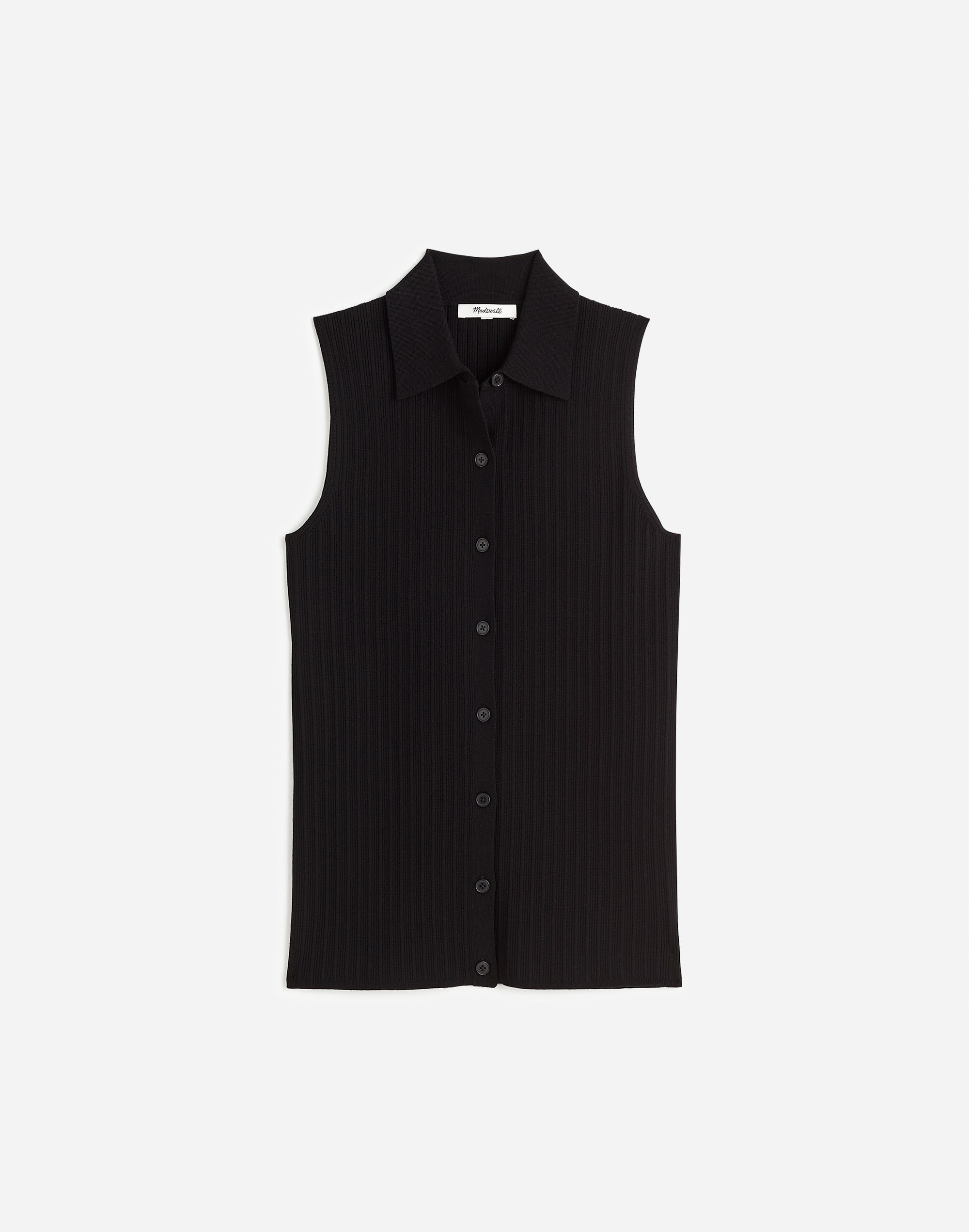 The Signature Knit Button-Front Vest | Madewell