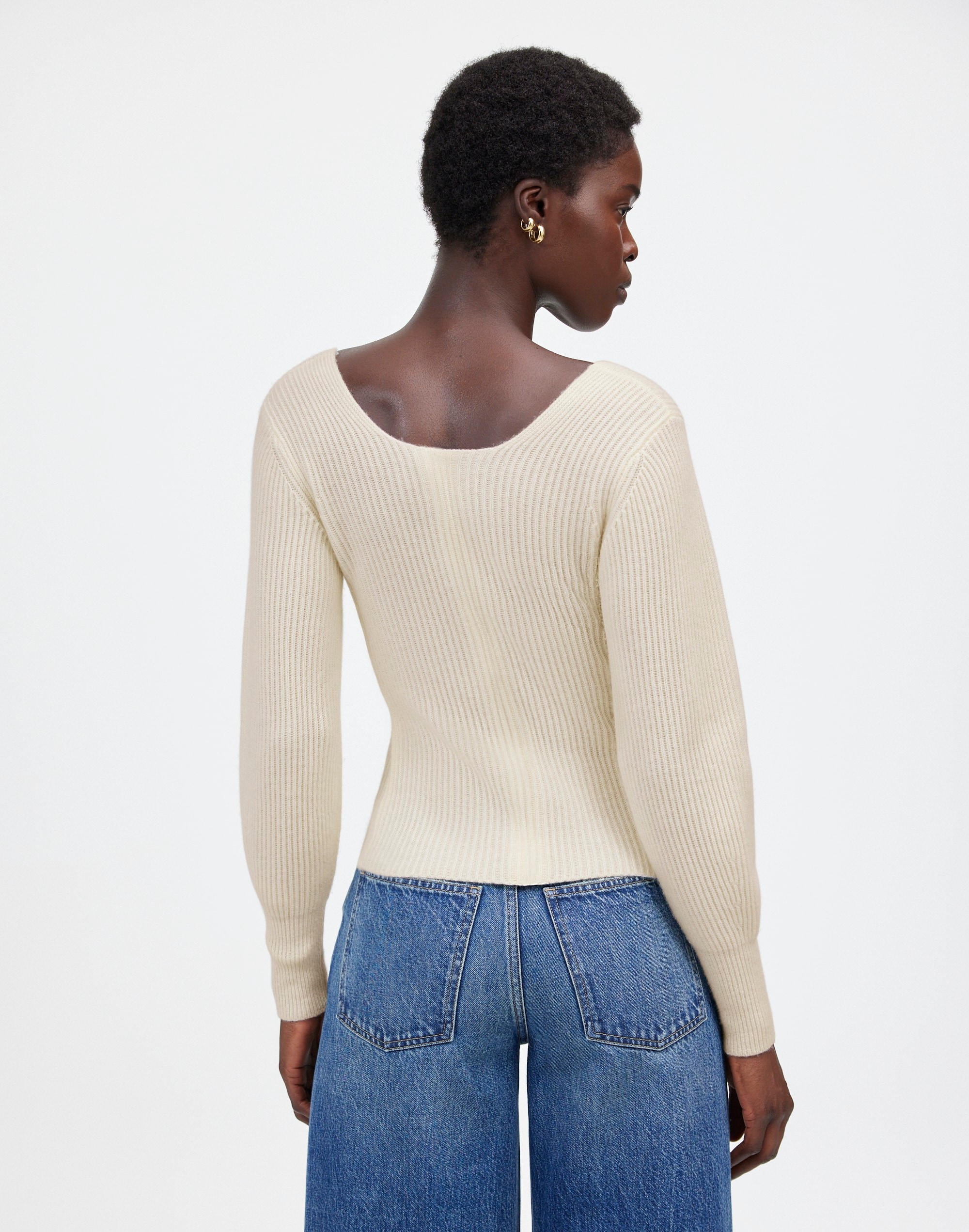 Square-Neck Pullover Sweater SoftWool | Madewell