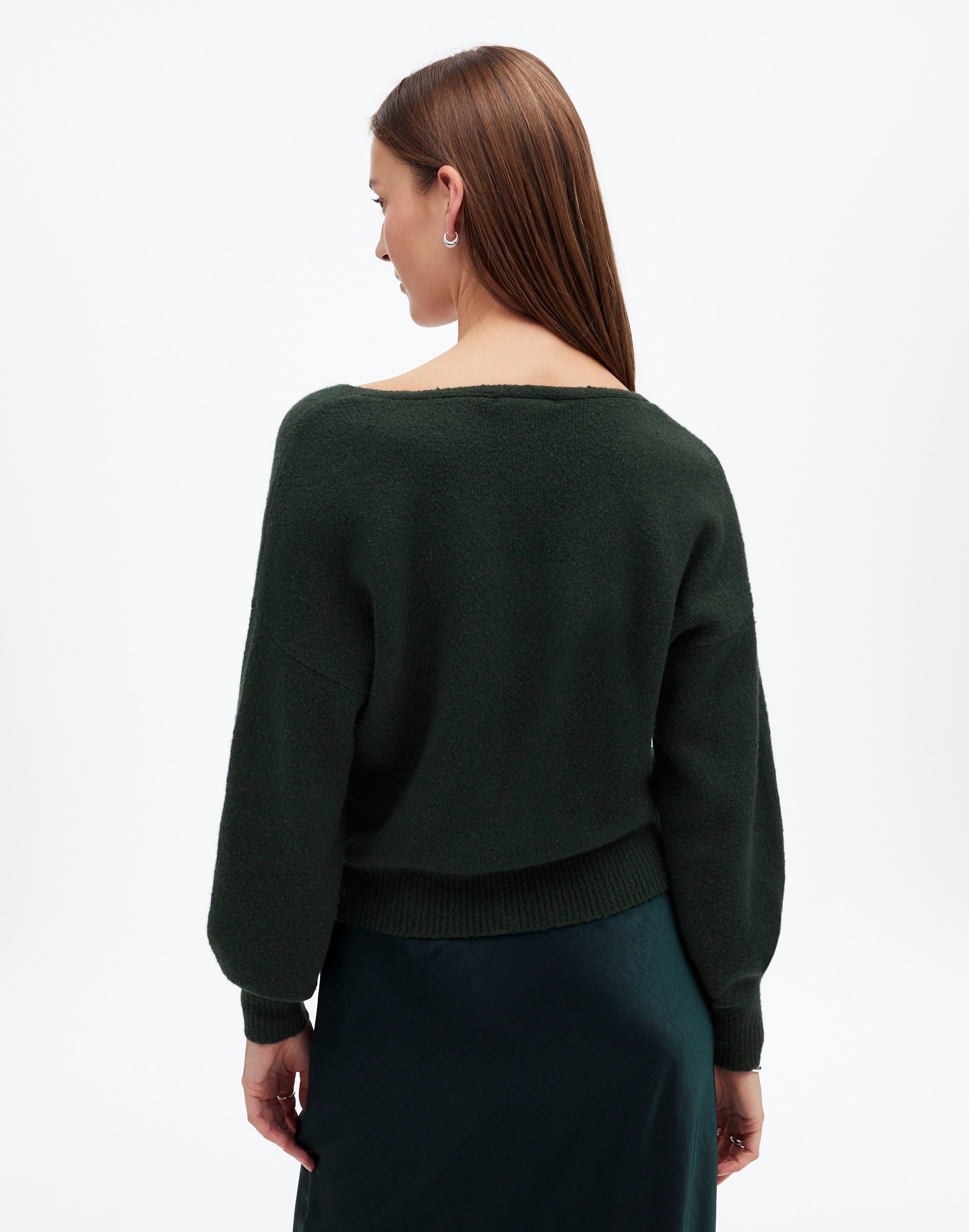 Wedged V-Neck Sweater | Madewell