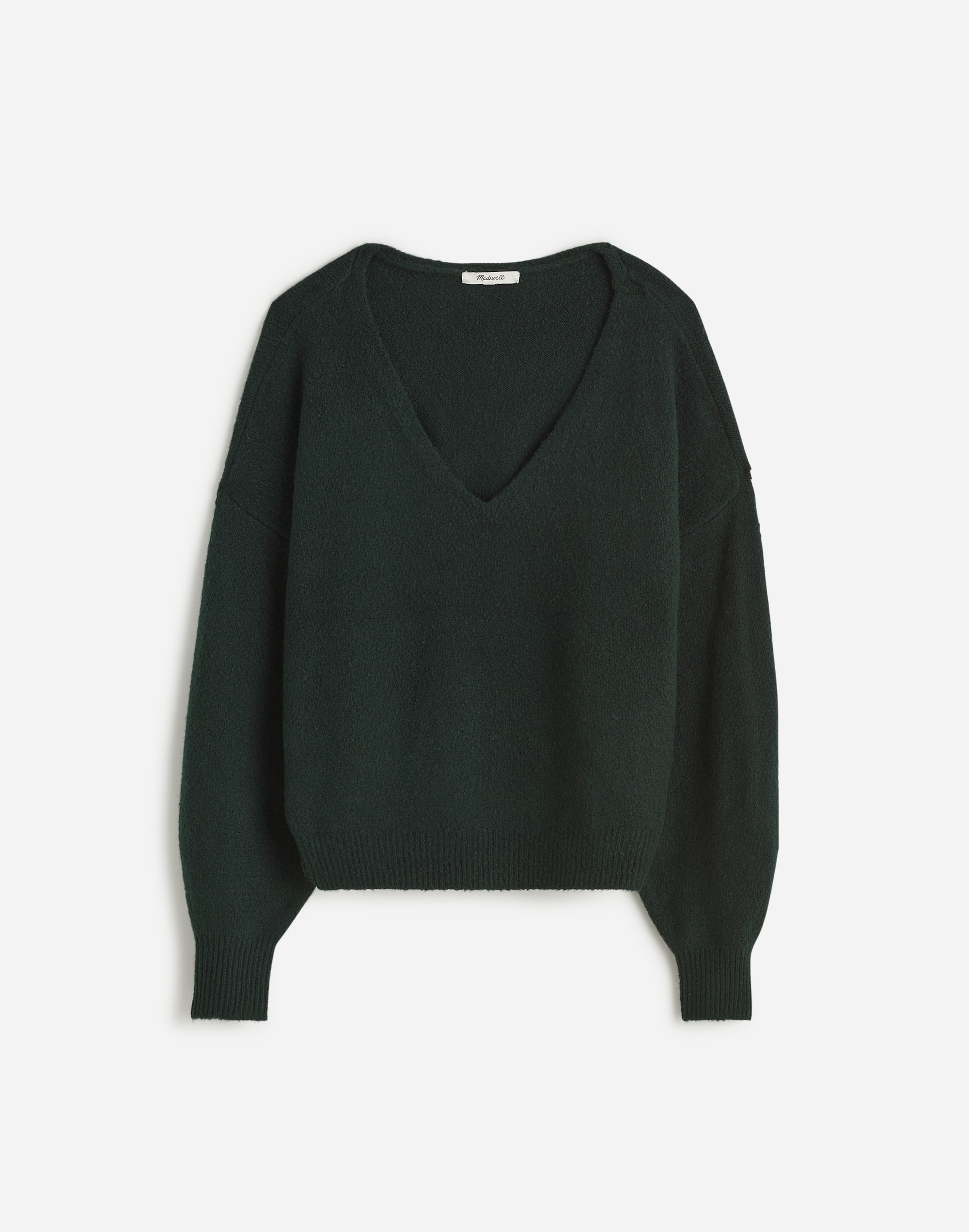 Wedged V-Neck Sweater | Madewell