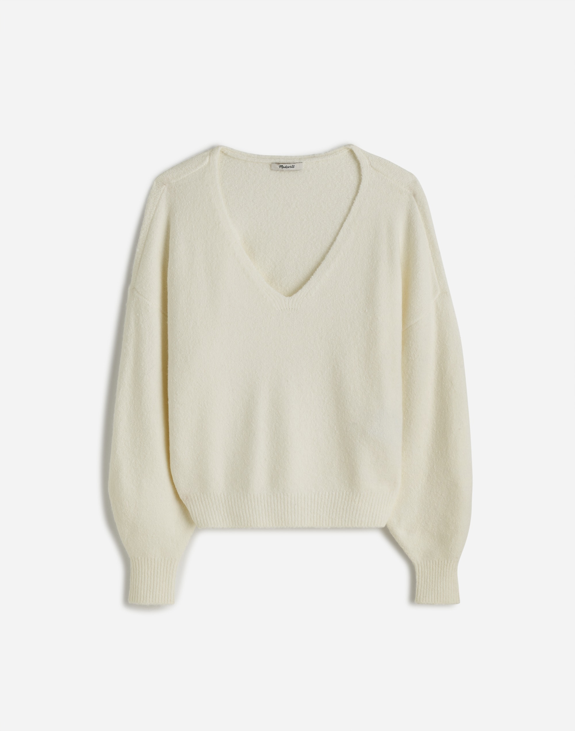 Wedged V-Neck Sweater | Madewell