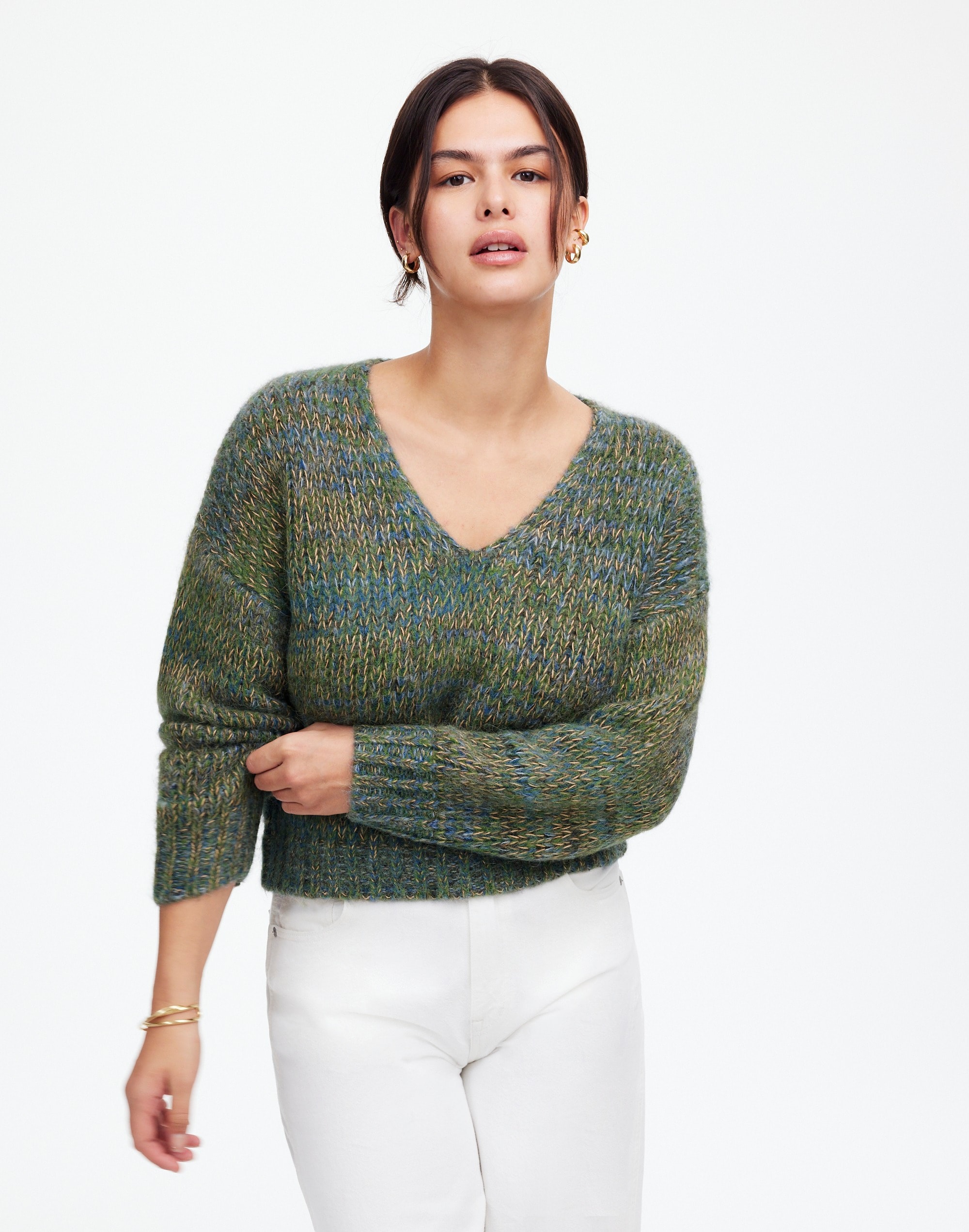 Marled V-Neck Sweater | Madewell