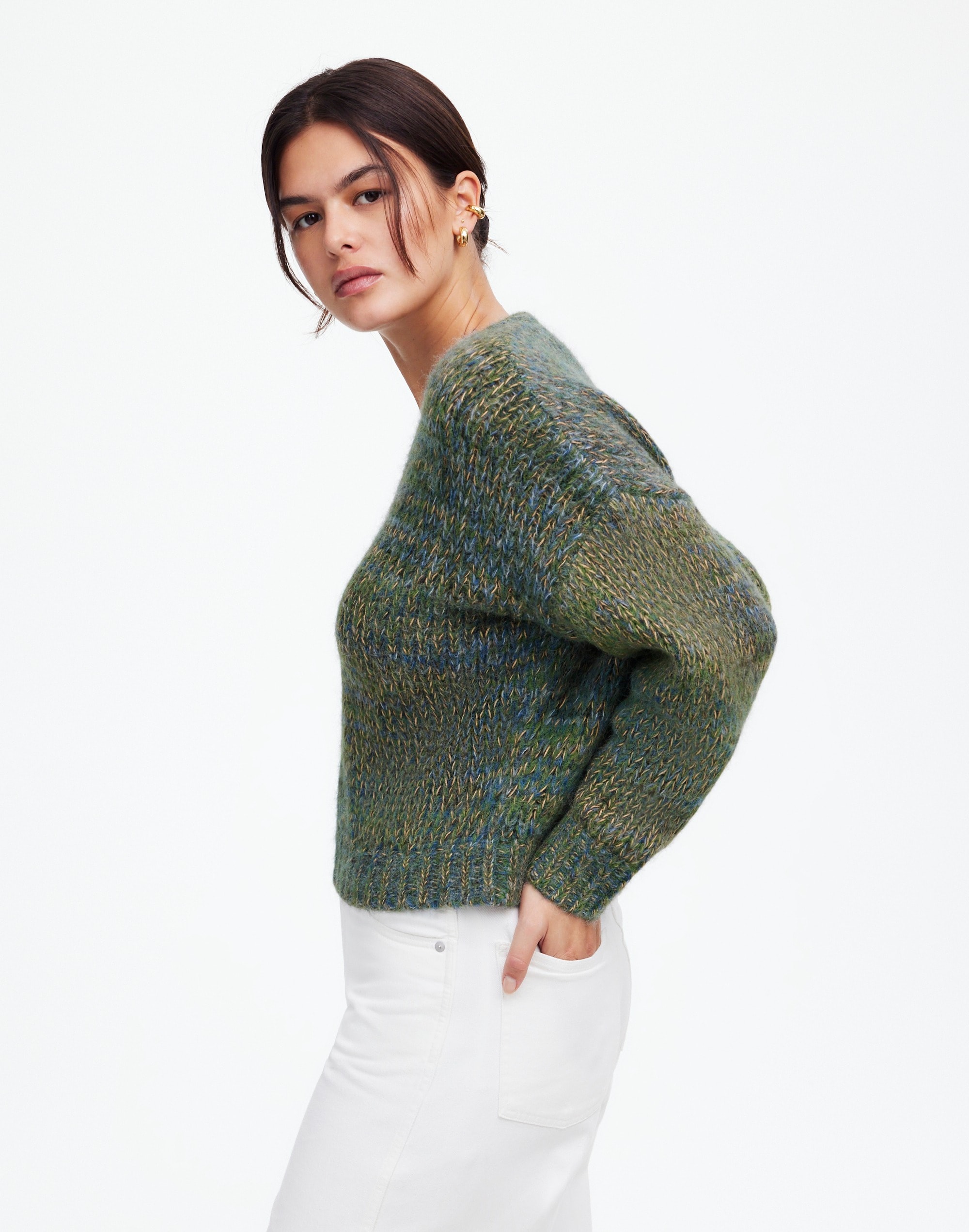 Marled V-Neck Sweater | Madewell