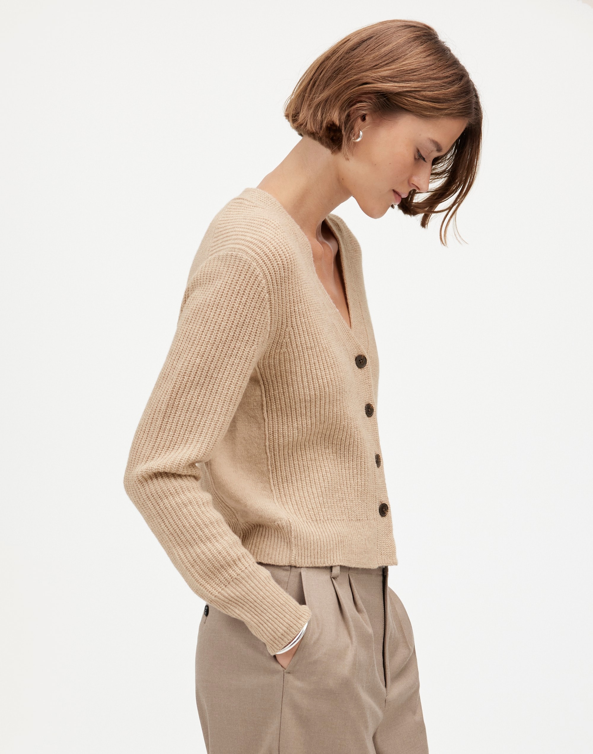 SoftWool Button-Front Cardigan | Madewell