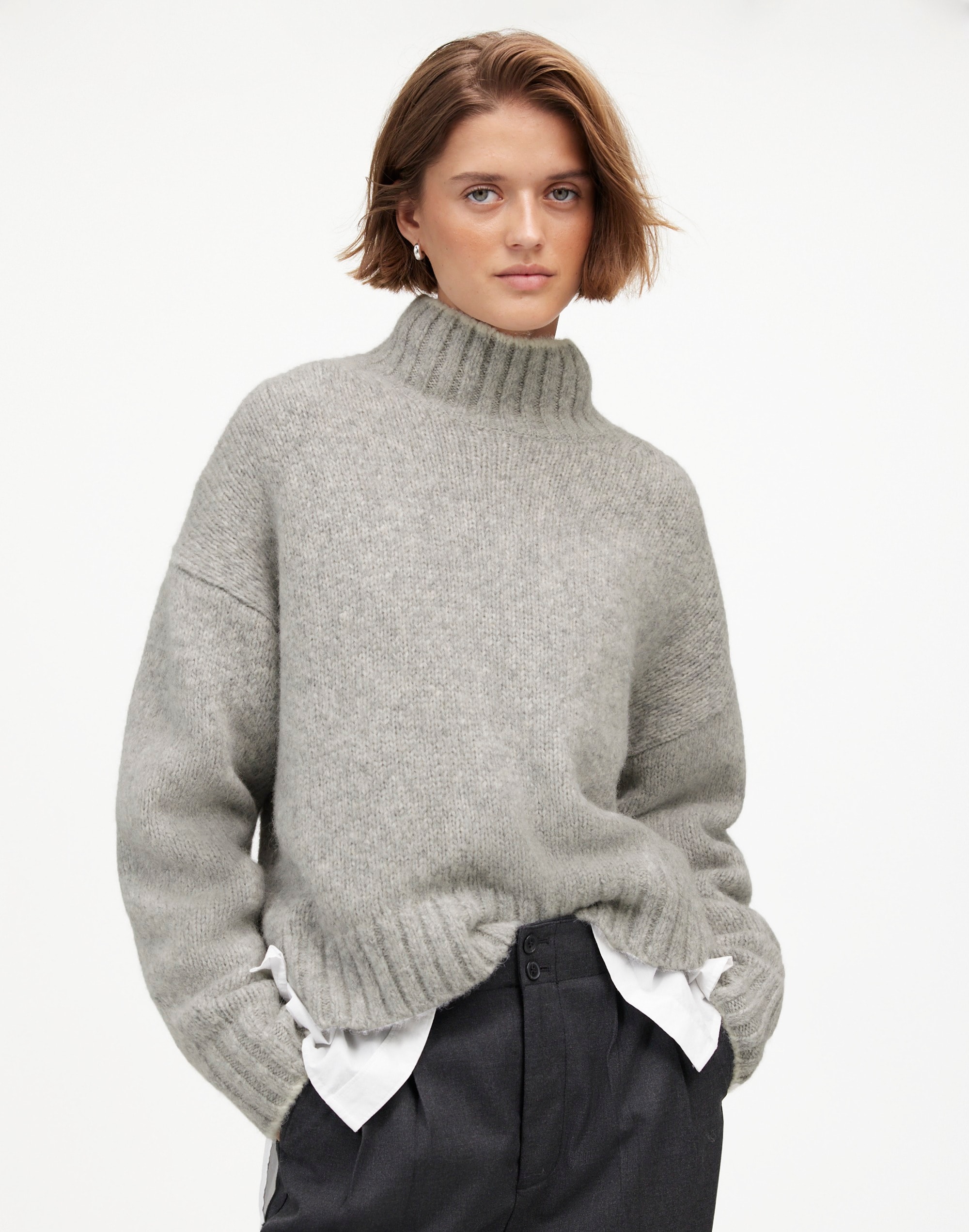 Chunky-Knit Alpaca-Blend Turtleneck | Madewell