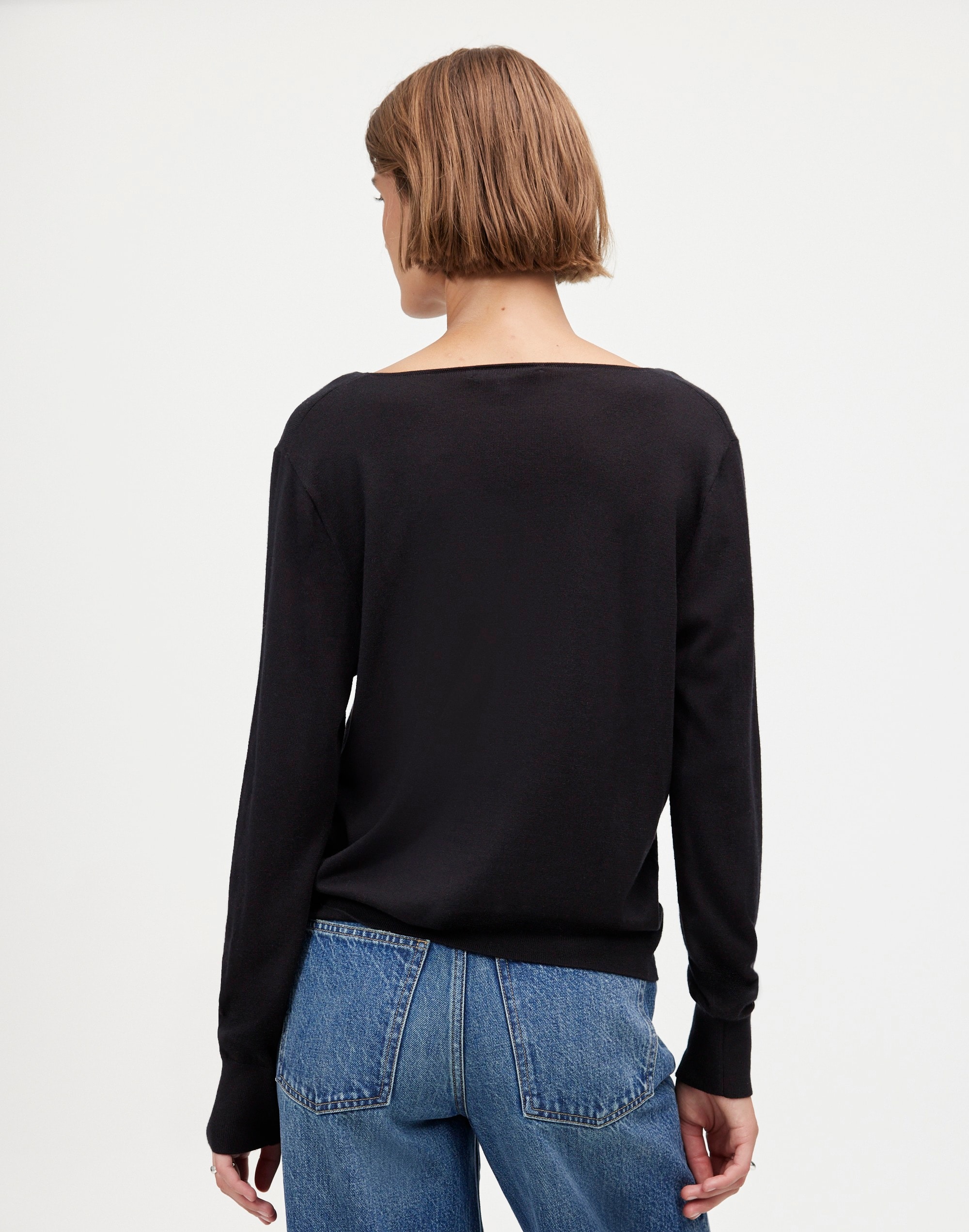 Merino Wool-Silk Blend V-Neck Sweater | Madewell