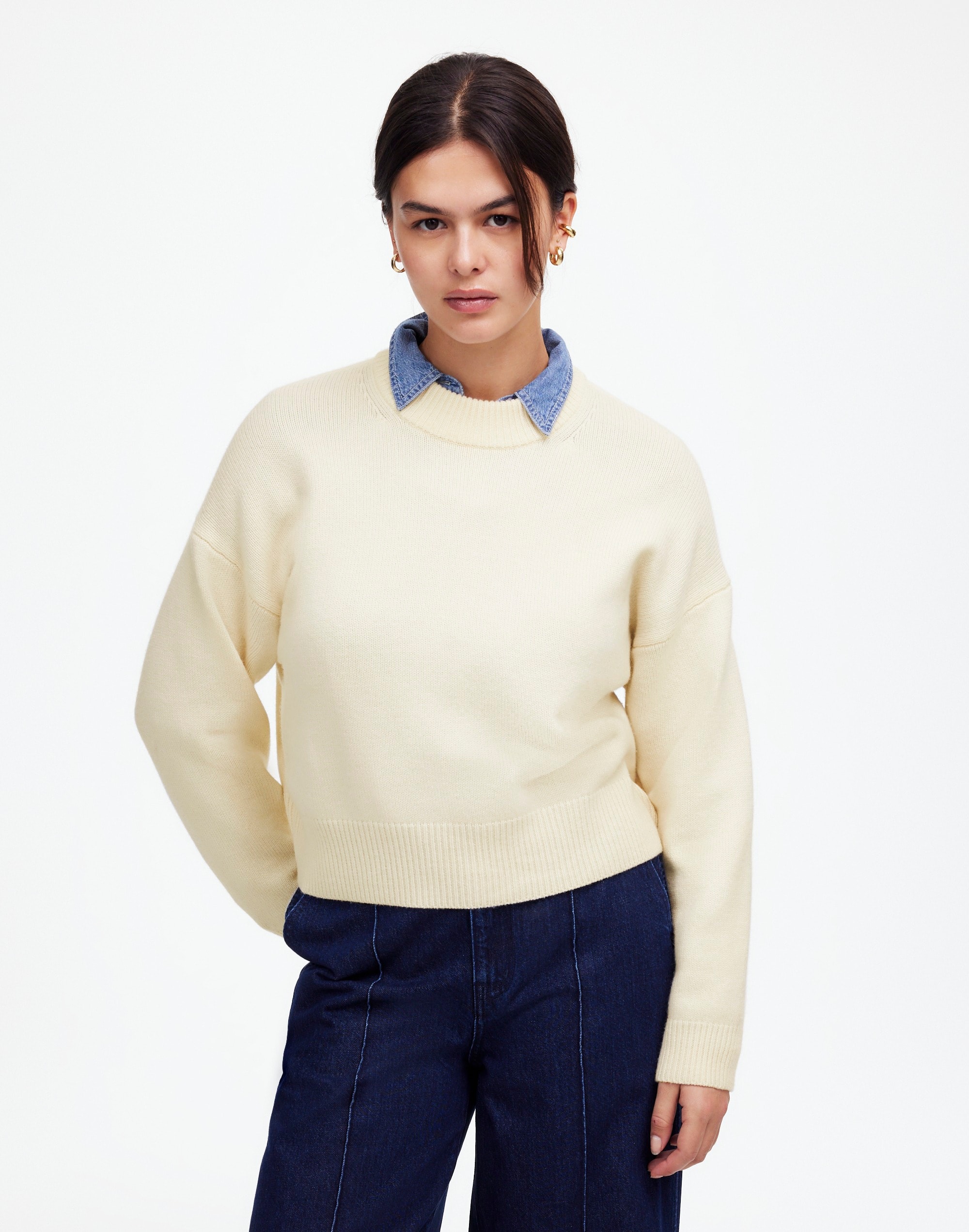 SoftWool Boxy Crewneck Sweater | Madewell