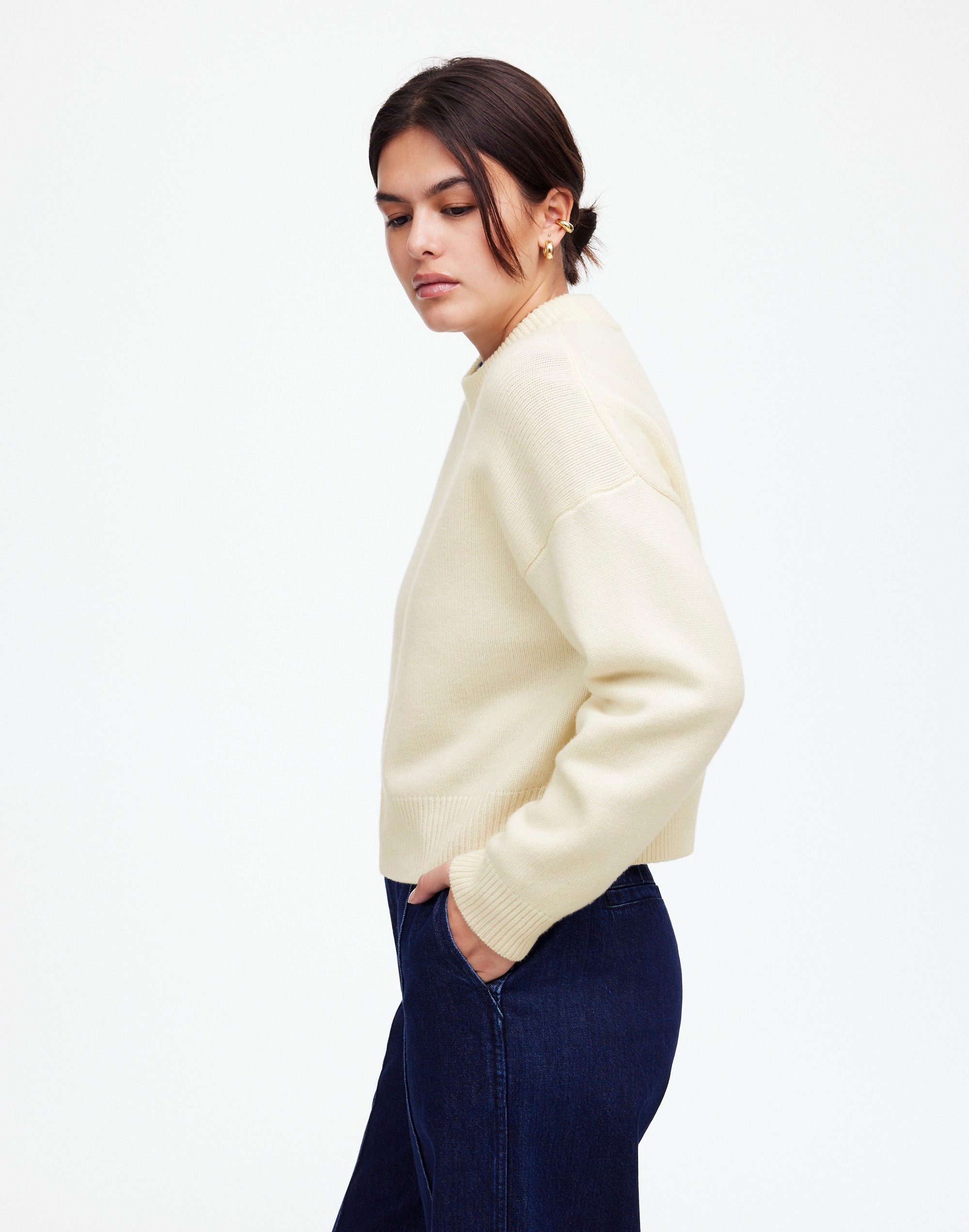 SoftWool Boxy Crewneck Sweater | Madewell