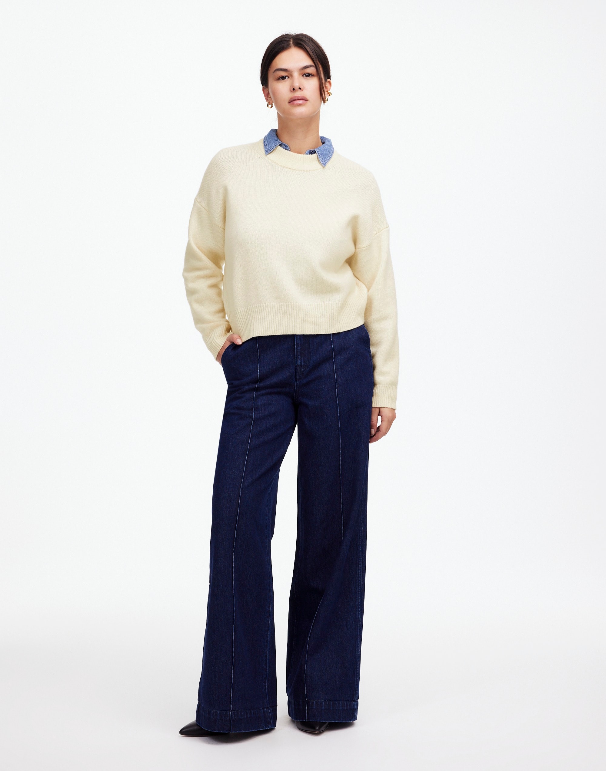 SoftWool Boxy Crewneck Sweater | Madewell