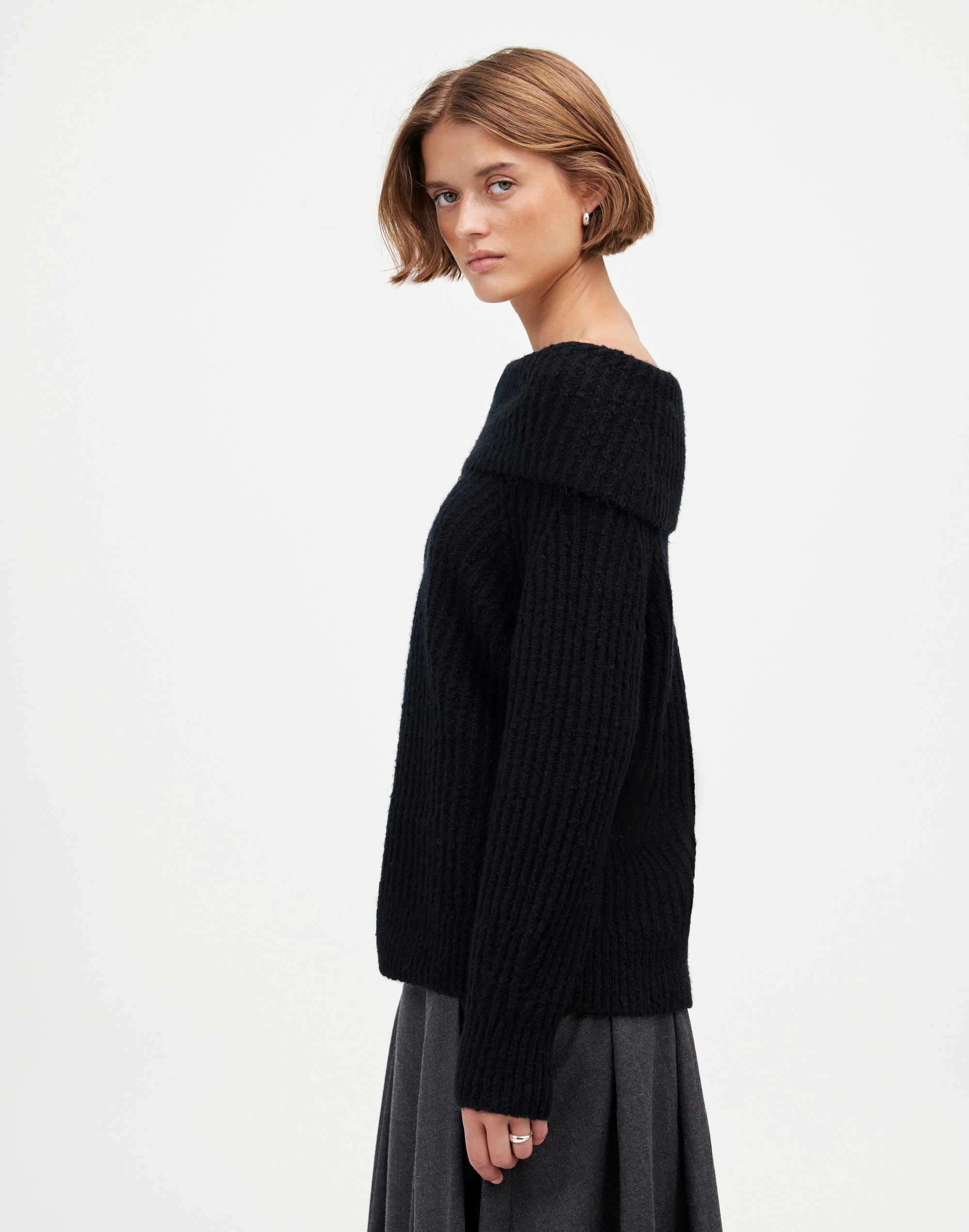 Cotton-Blend Off-Shoulder Sweater | Madewell