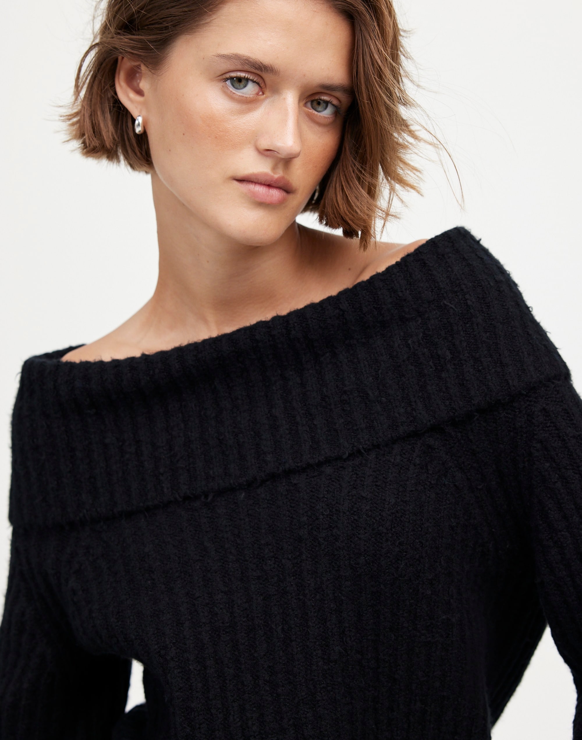 Cotton-Blend Off-Shoulder Sweater | Madewell