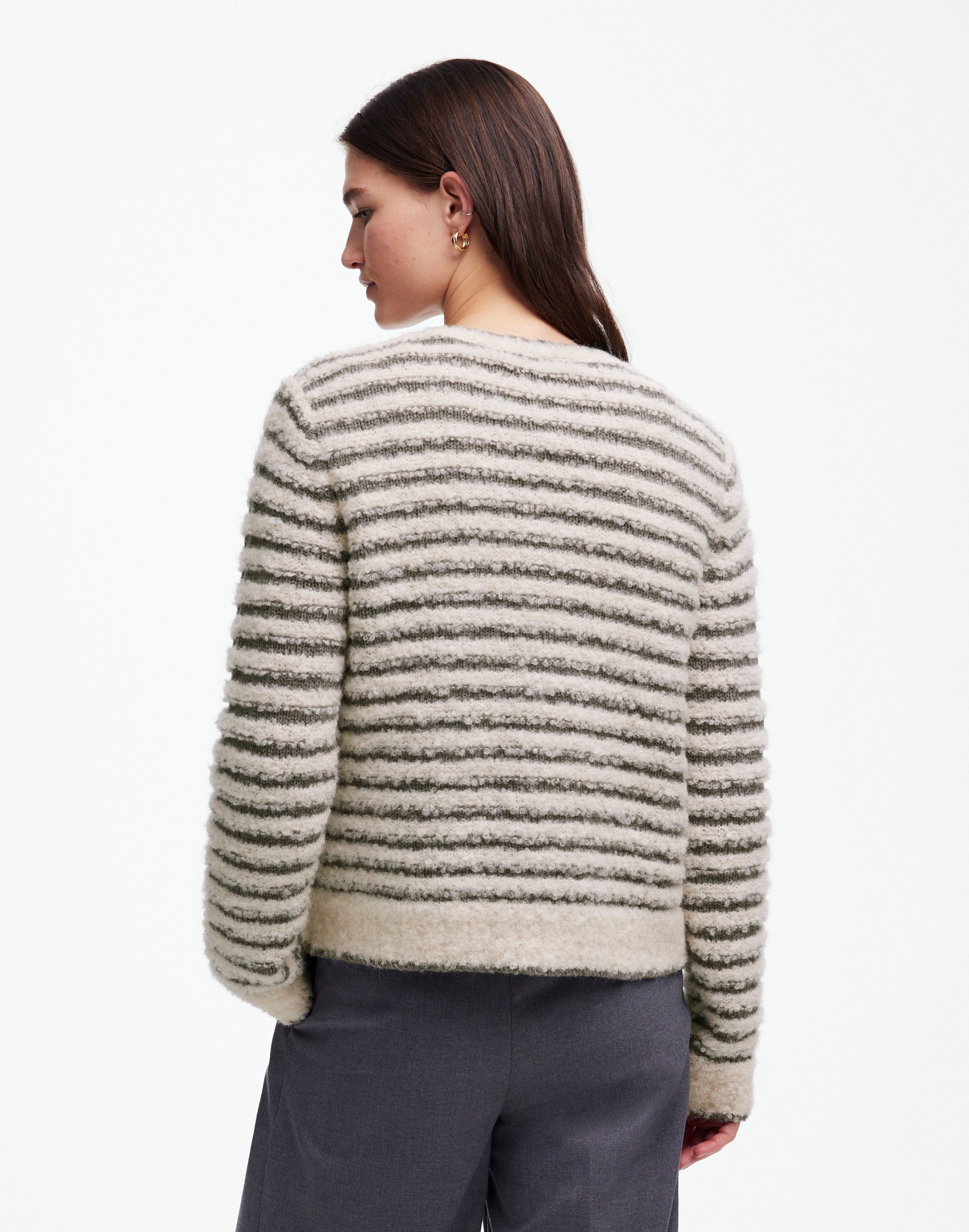 Bouclé-Knit Crewneck Sweater | Madewell