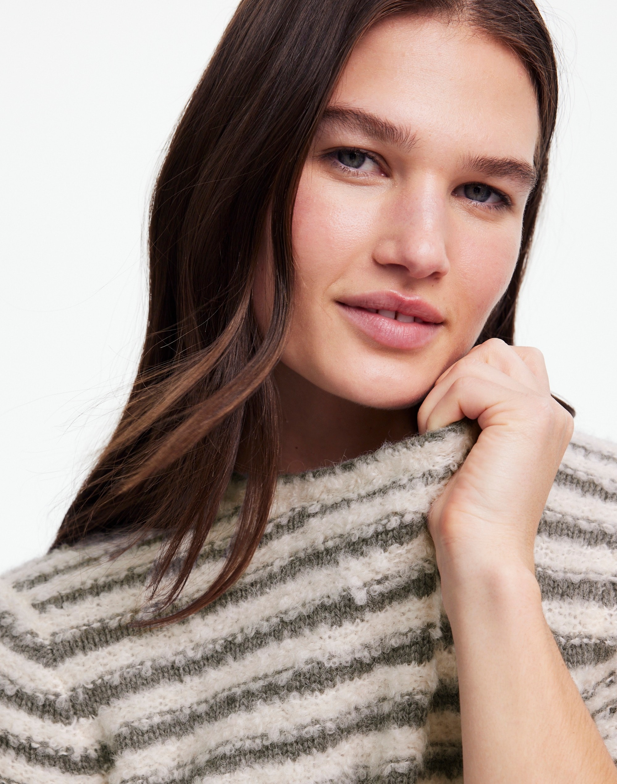 Bouclé-Knit Crewneck Sweater | Madewell