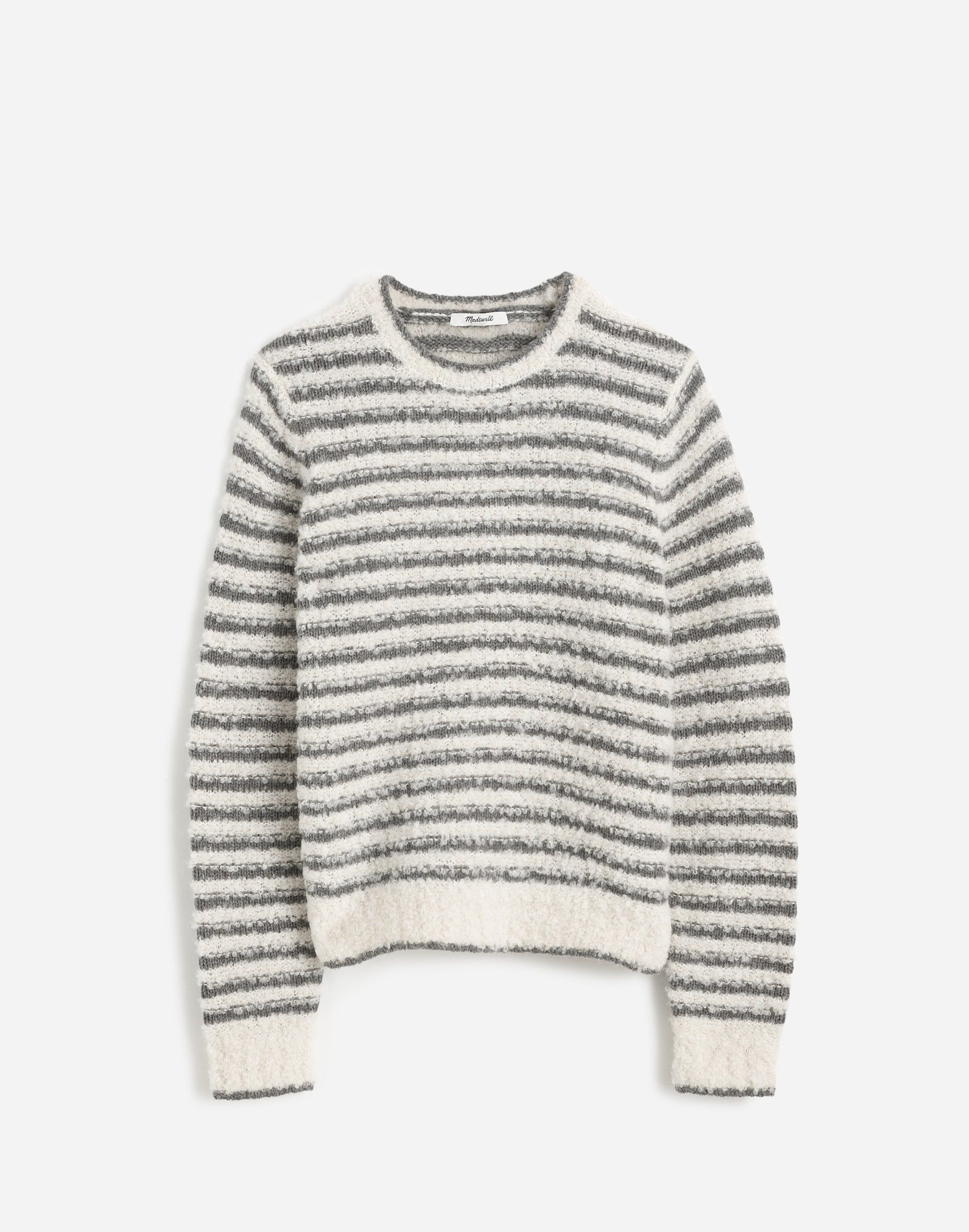 Bouclé-Knit Crewneck Sweater | Madewell