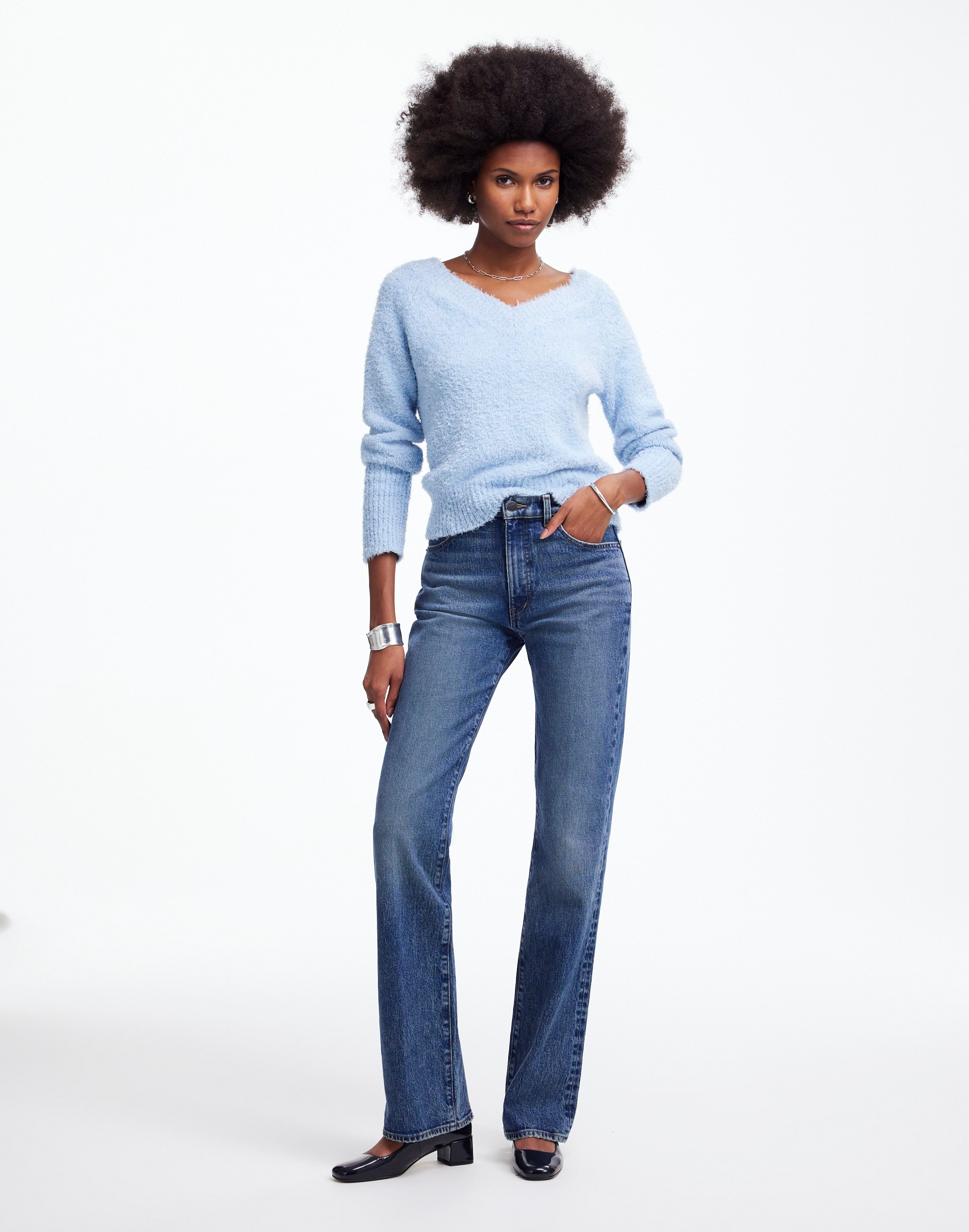 Double V-Neck Sweater | Madewell