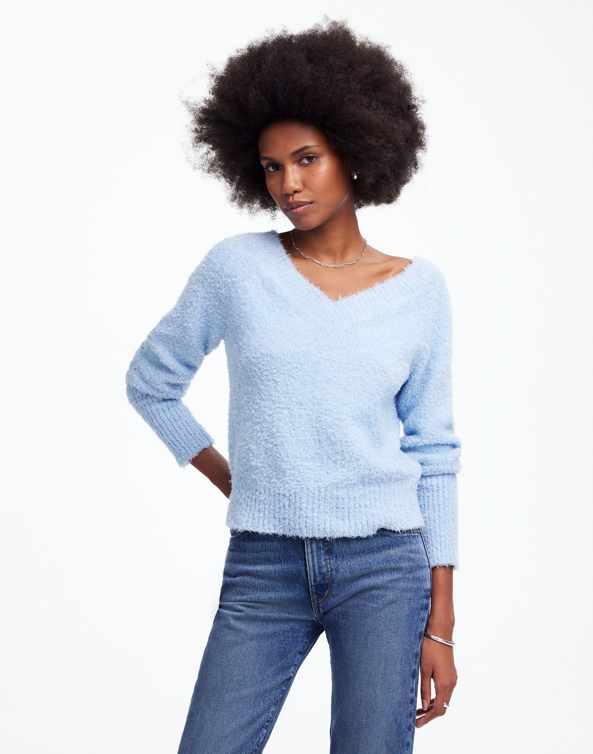 Double V-Neck Sweater | Madewell