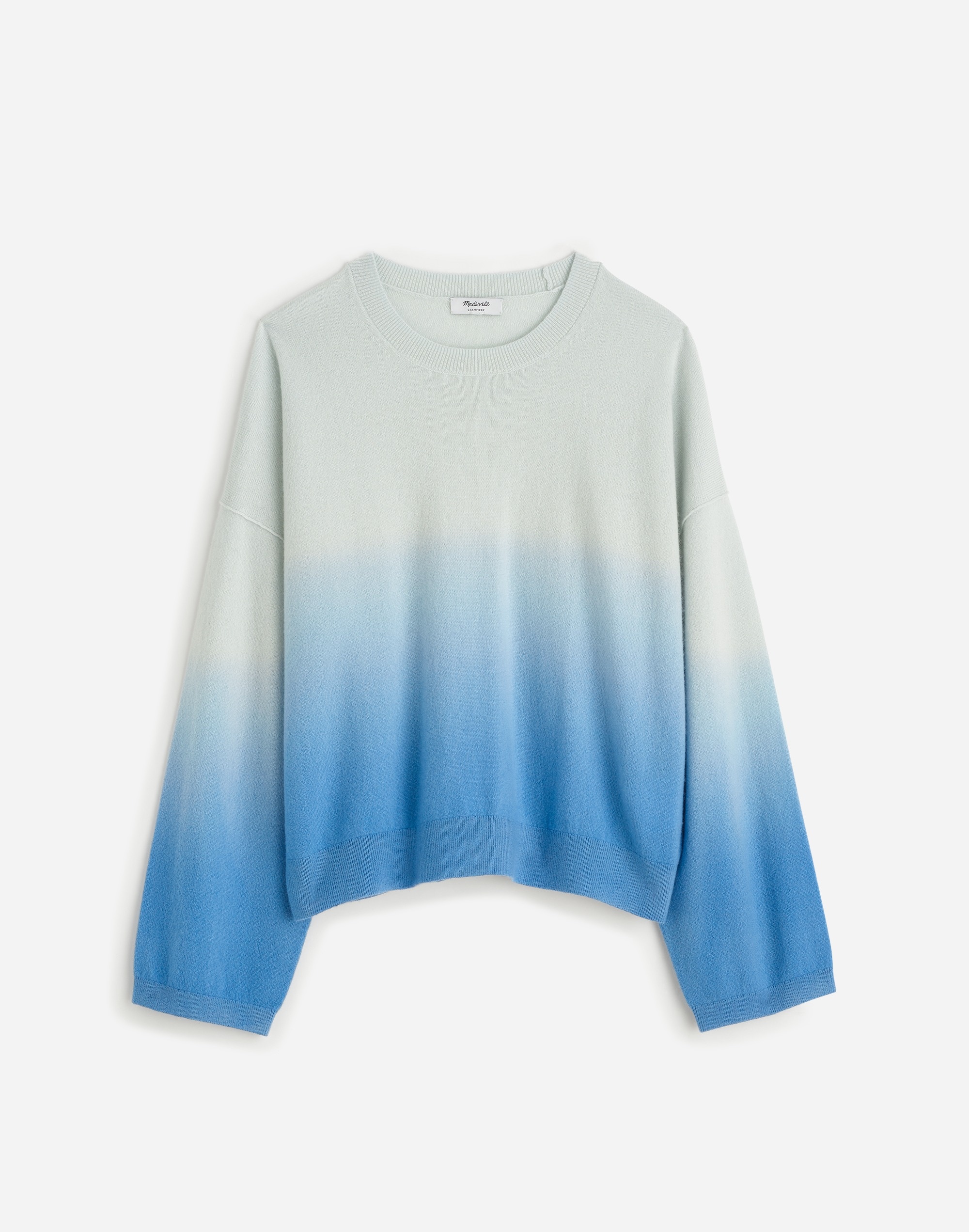 Cashmere Boxy Sweater Dip Dye | Madewell