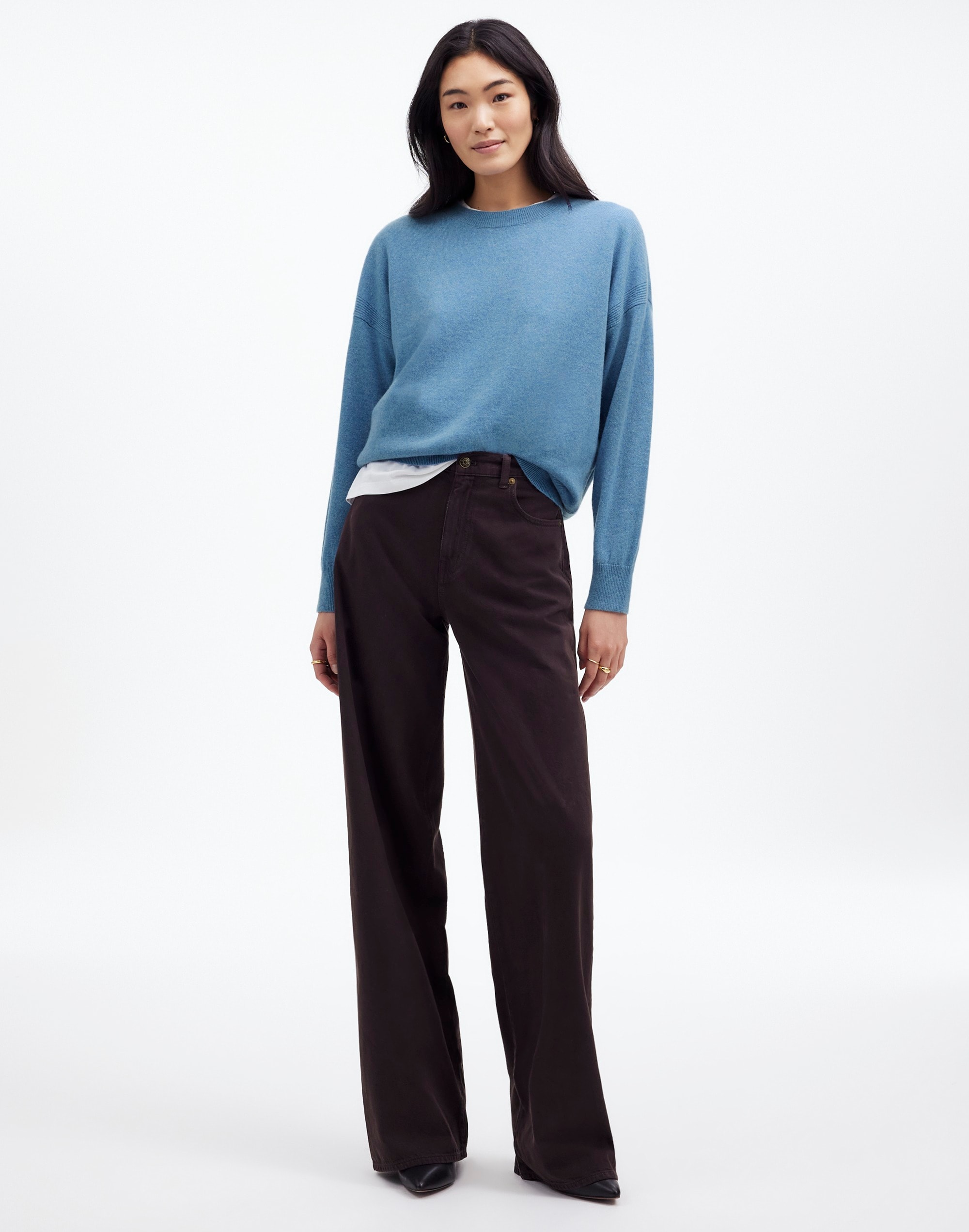 Cashmere Relaxed Crewneck Sweater | Madewell