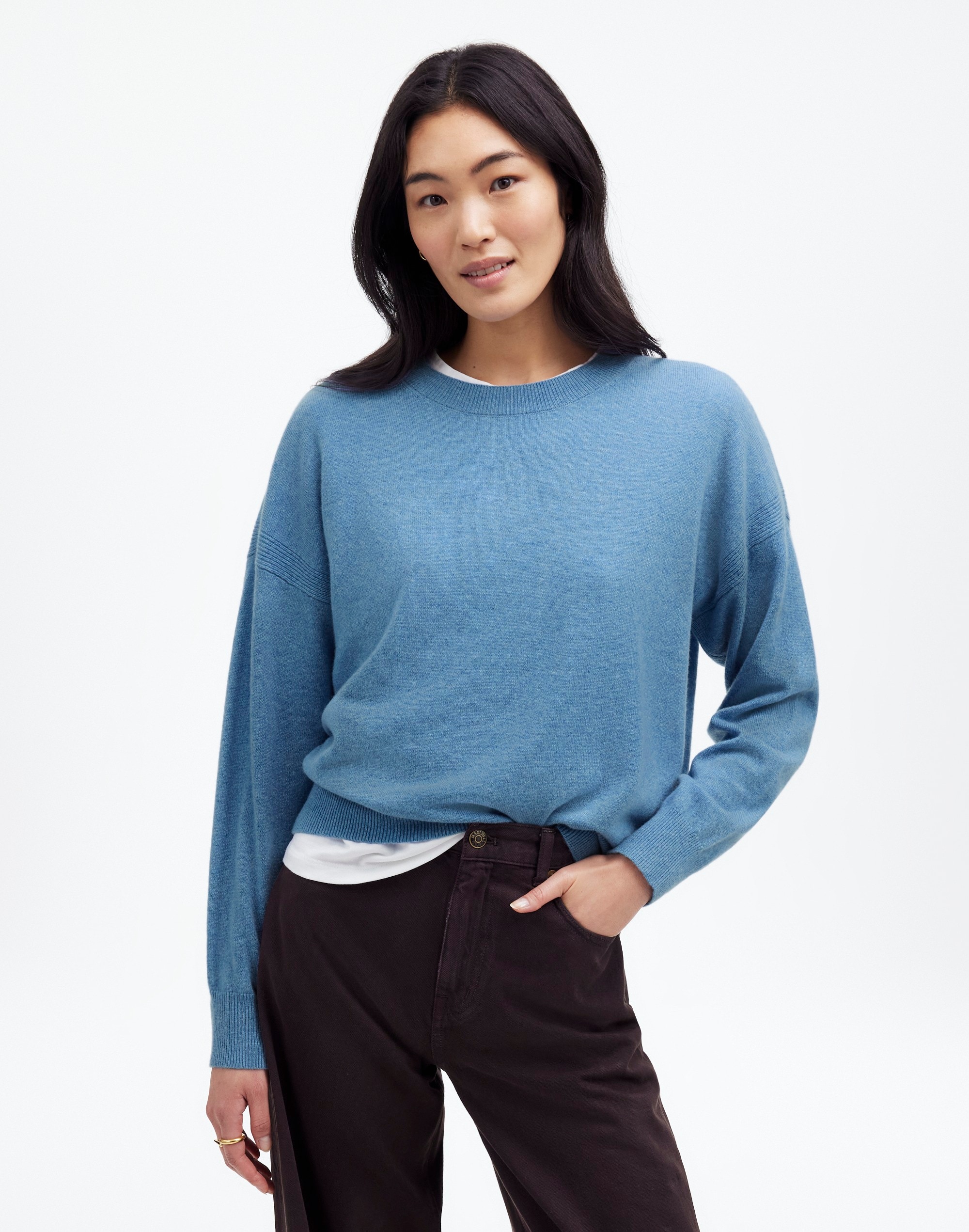 Cashmere Relaxed Crewneck Sweater | Madewell