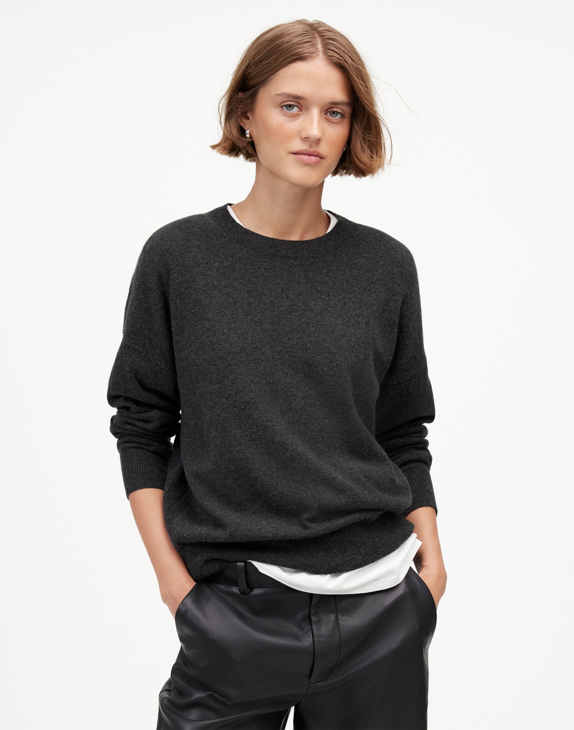 Cashmere Relaxed Crewneck Sweater | Madewell