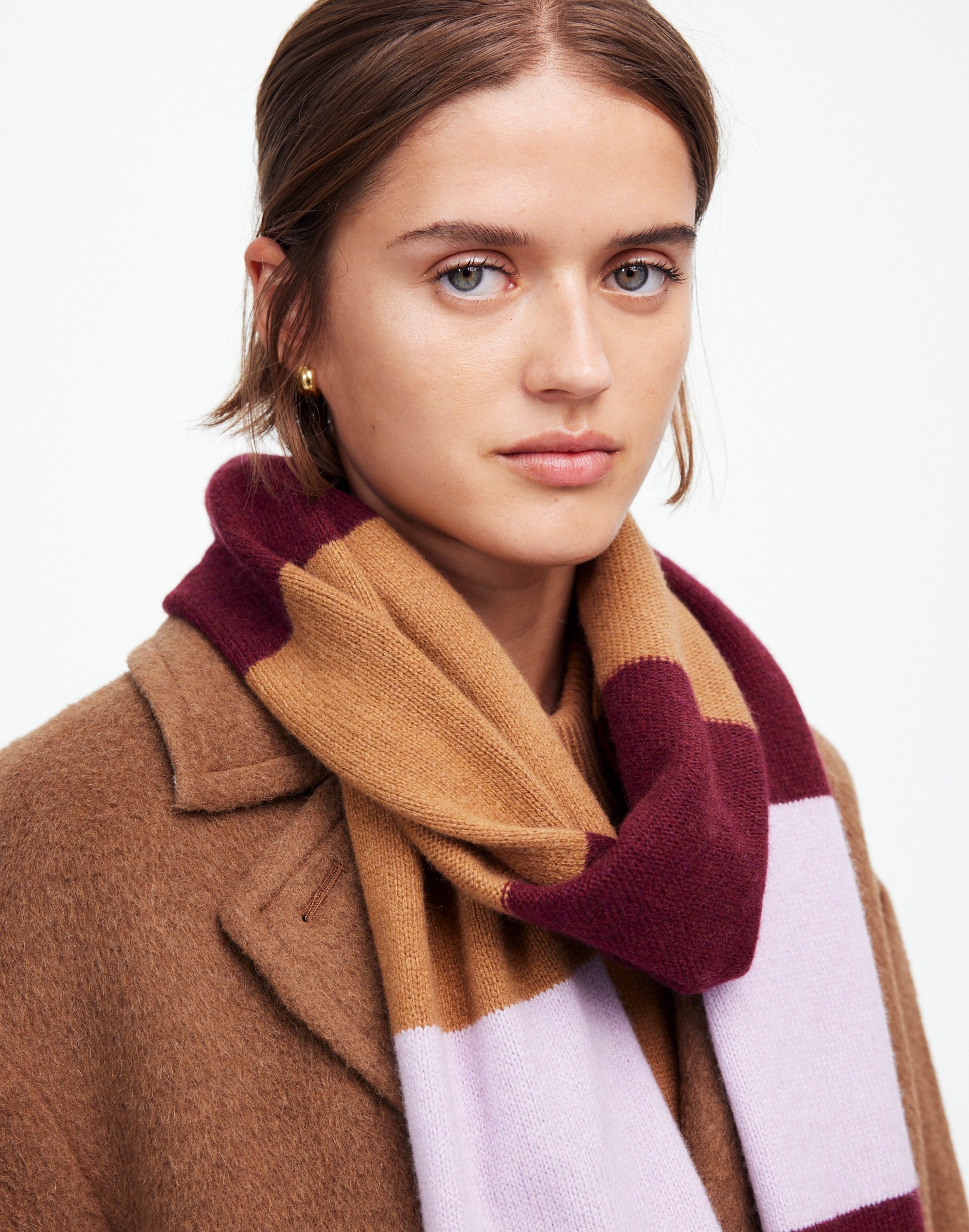 Cashmere-Wool Blend Skinny Scarf in Stripe | Madewell