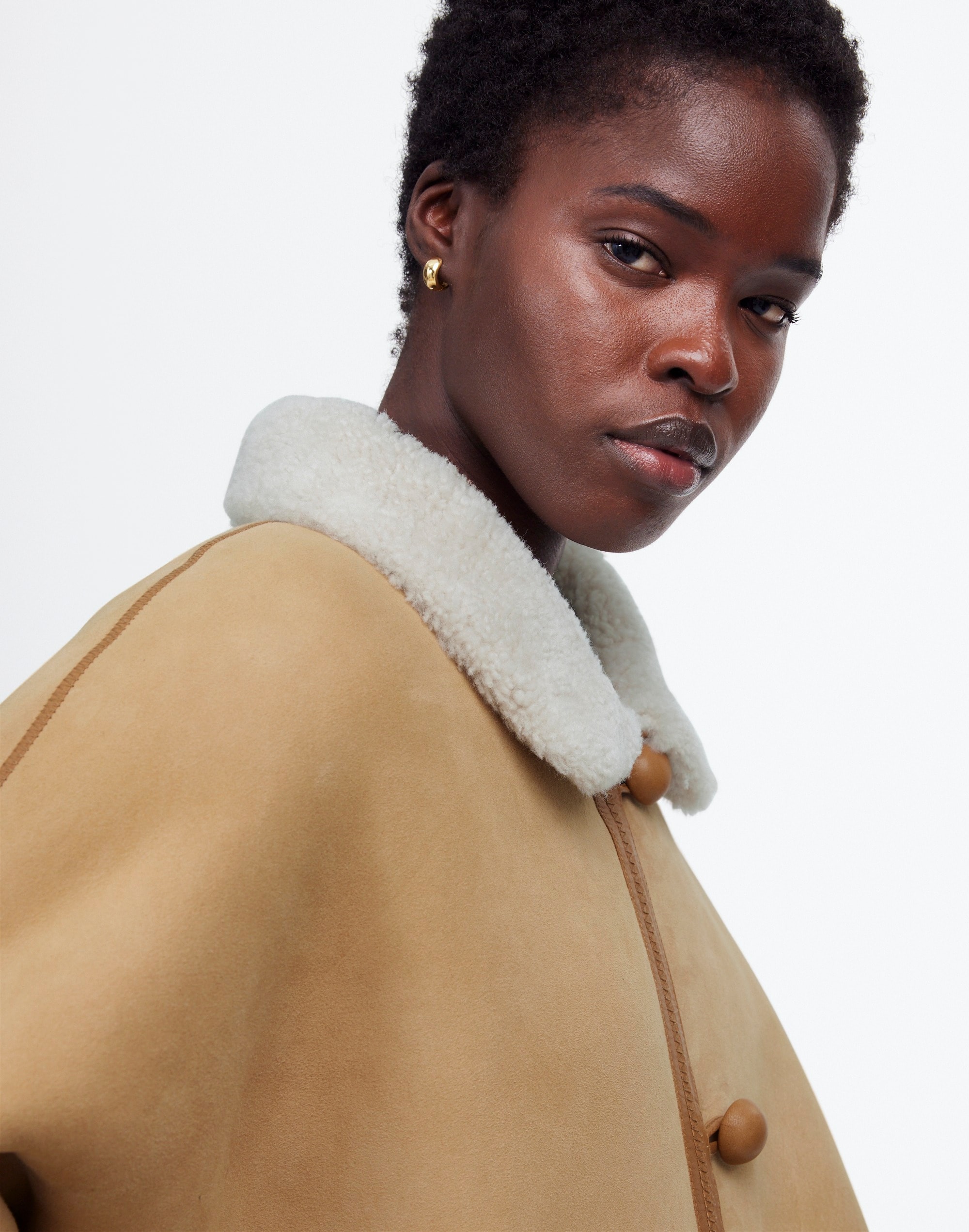 Suede Oversized Long Jacket | Madewell