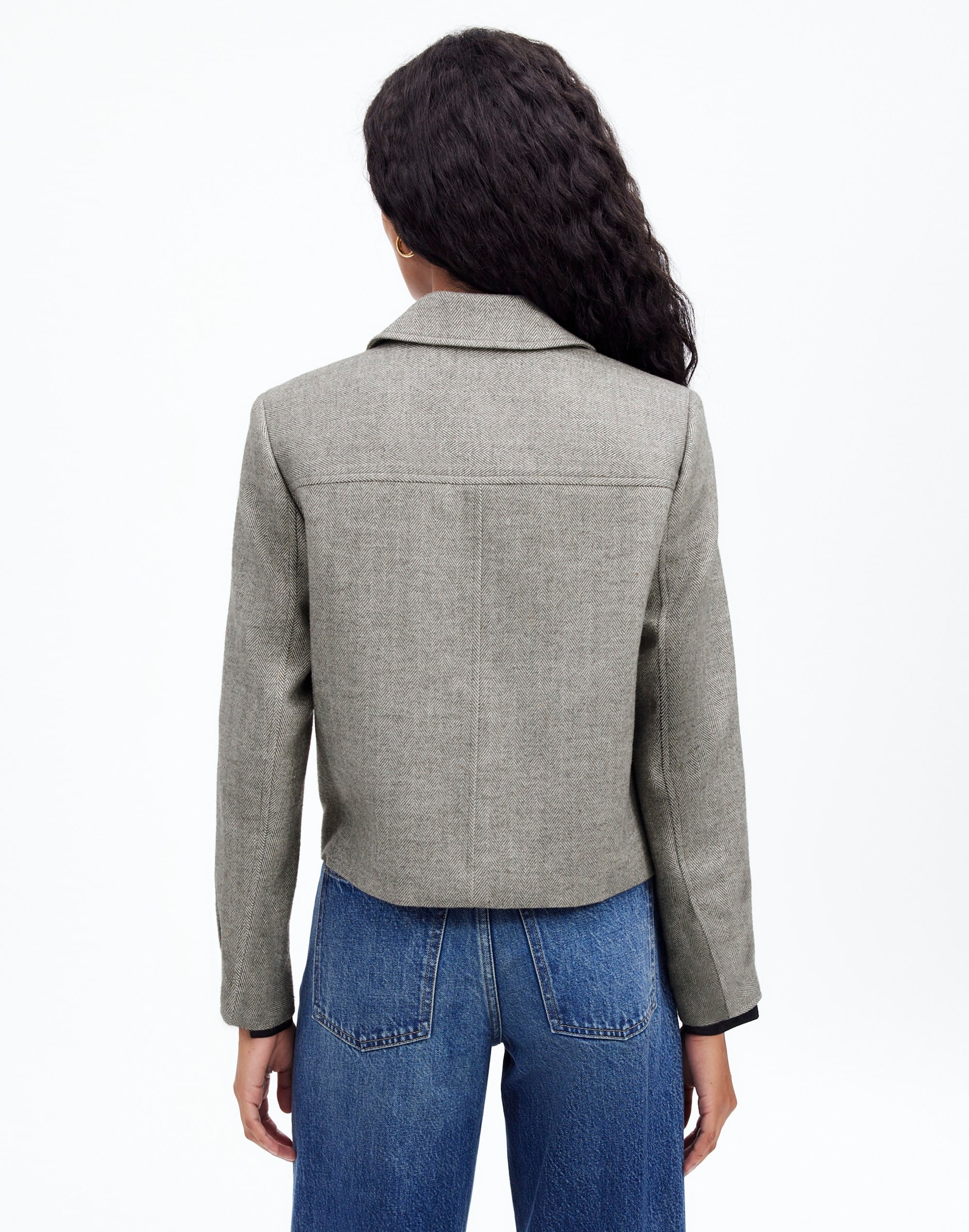 Flap-Pocket Field Jacket Herringbone | Madewell