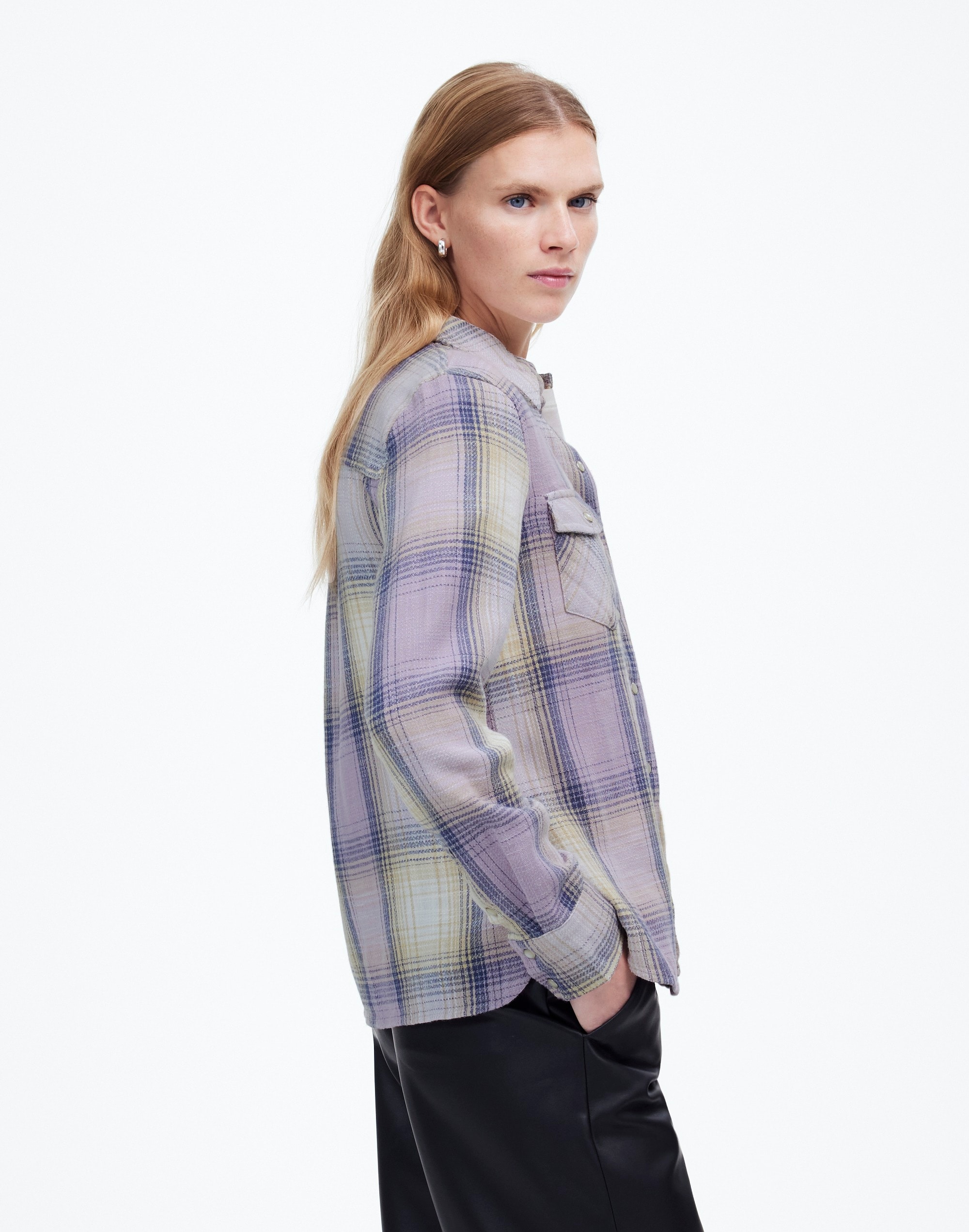 Flannel Snap-Front Shirt Plaid | Madewell