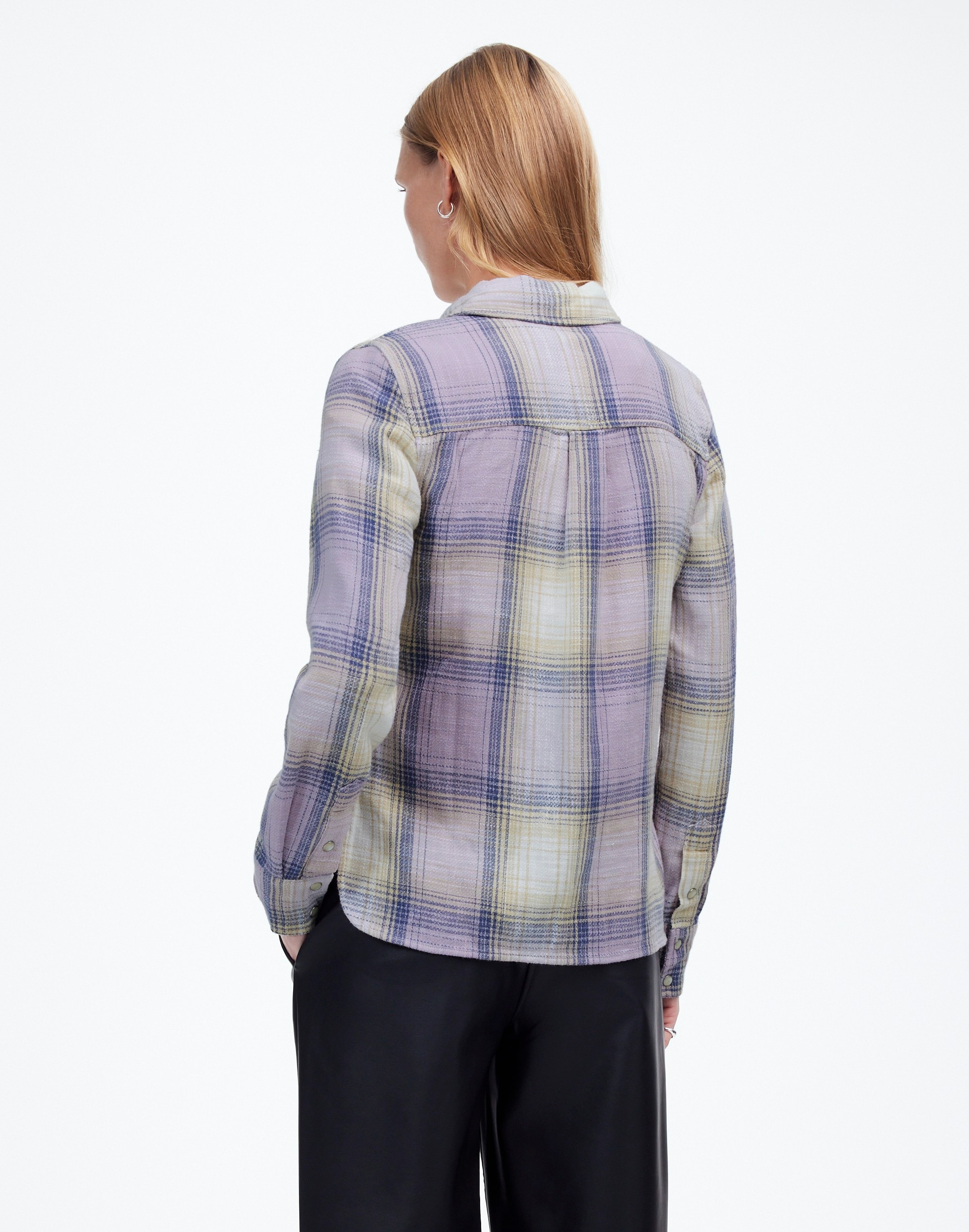 Flannel Snap-Front Shirt Plaid | Madewell