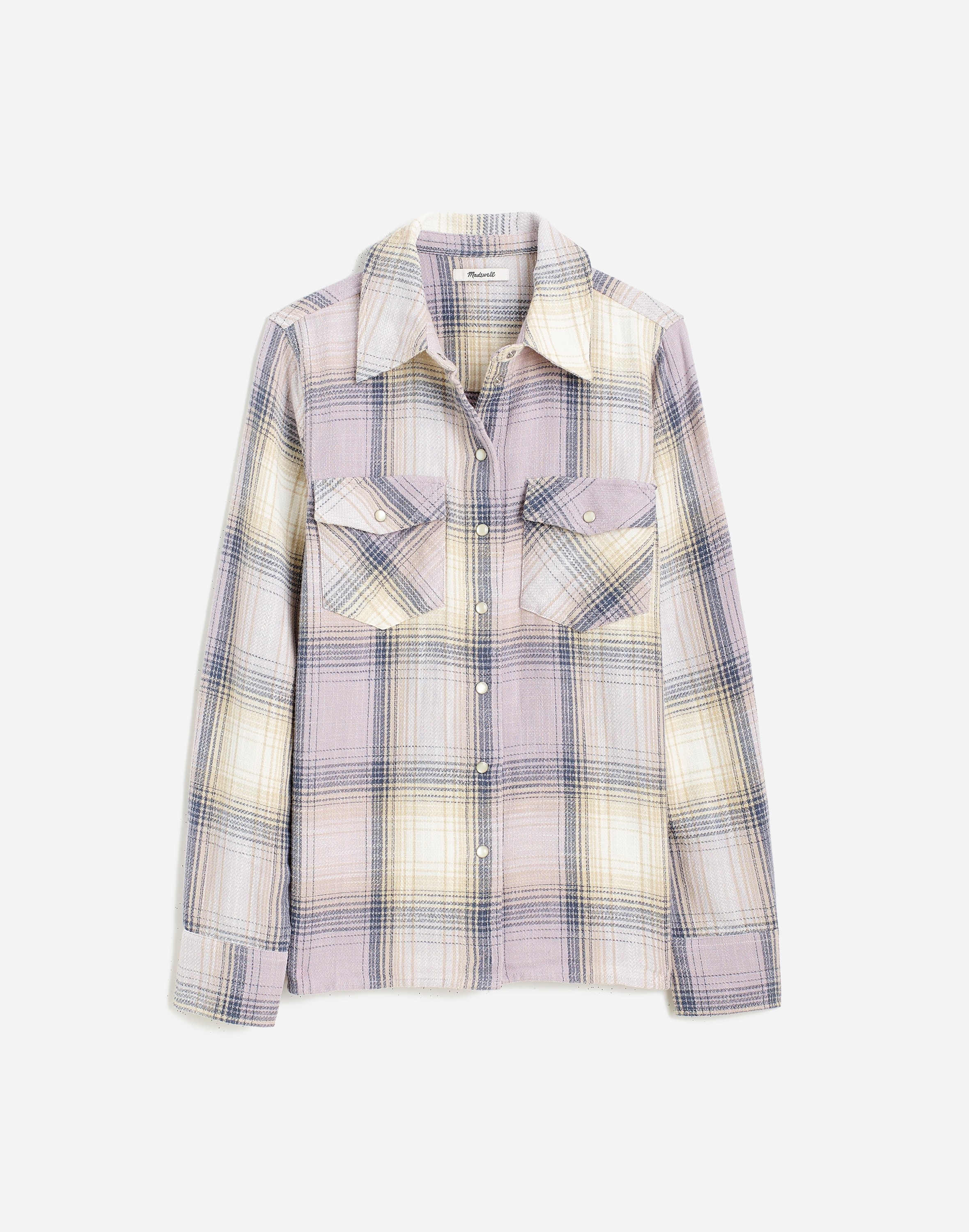 Flannel Snap-Front Shirt Plaid | Madewell