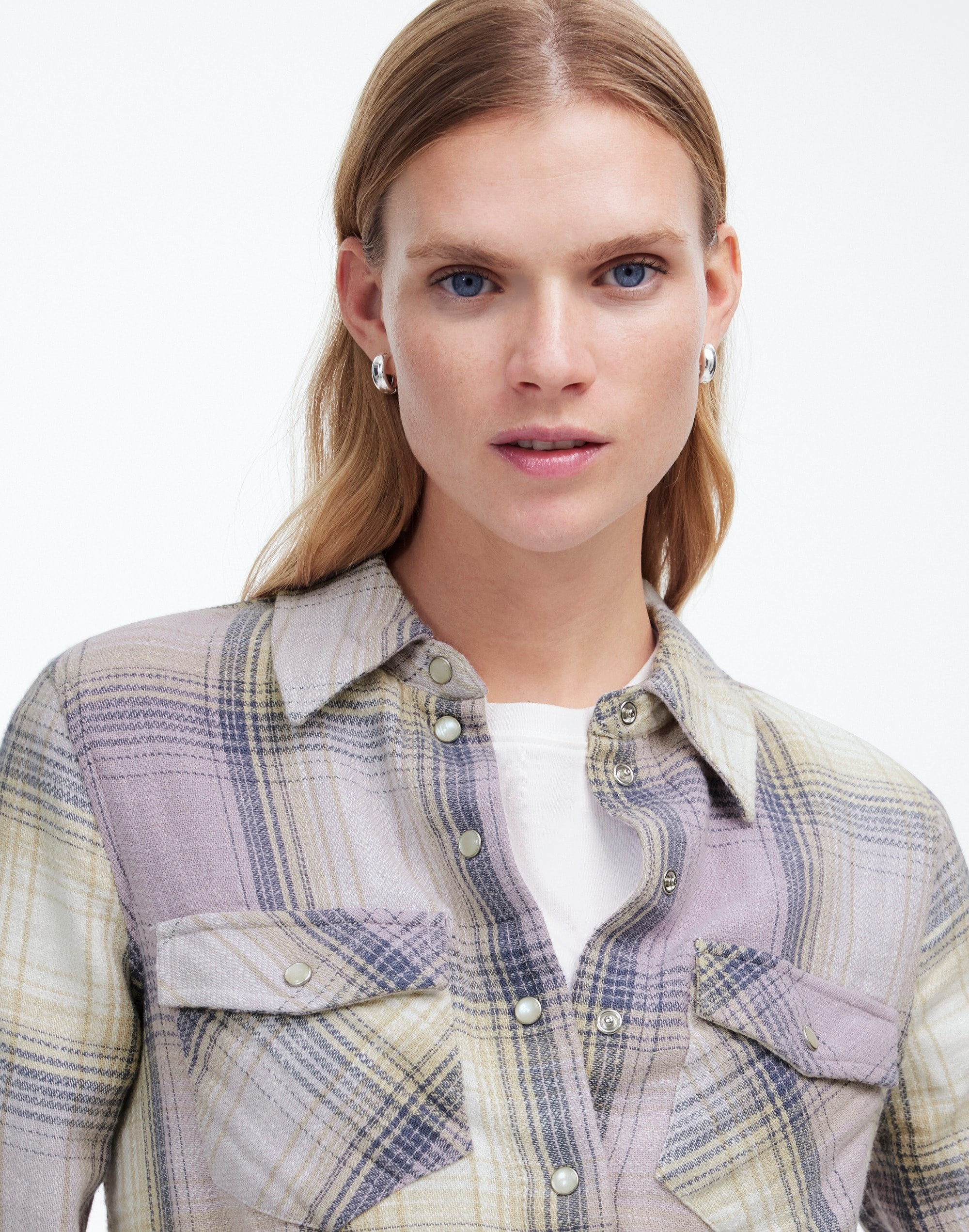 Flannel Snap-Front Shirt Plaid | Madewell