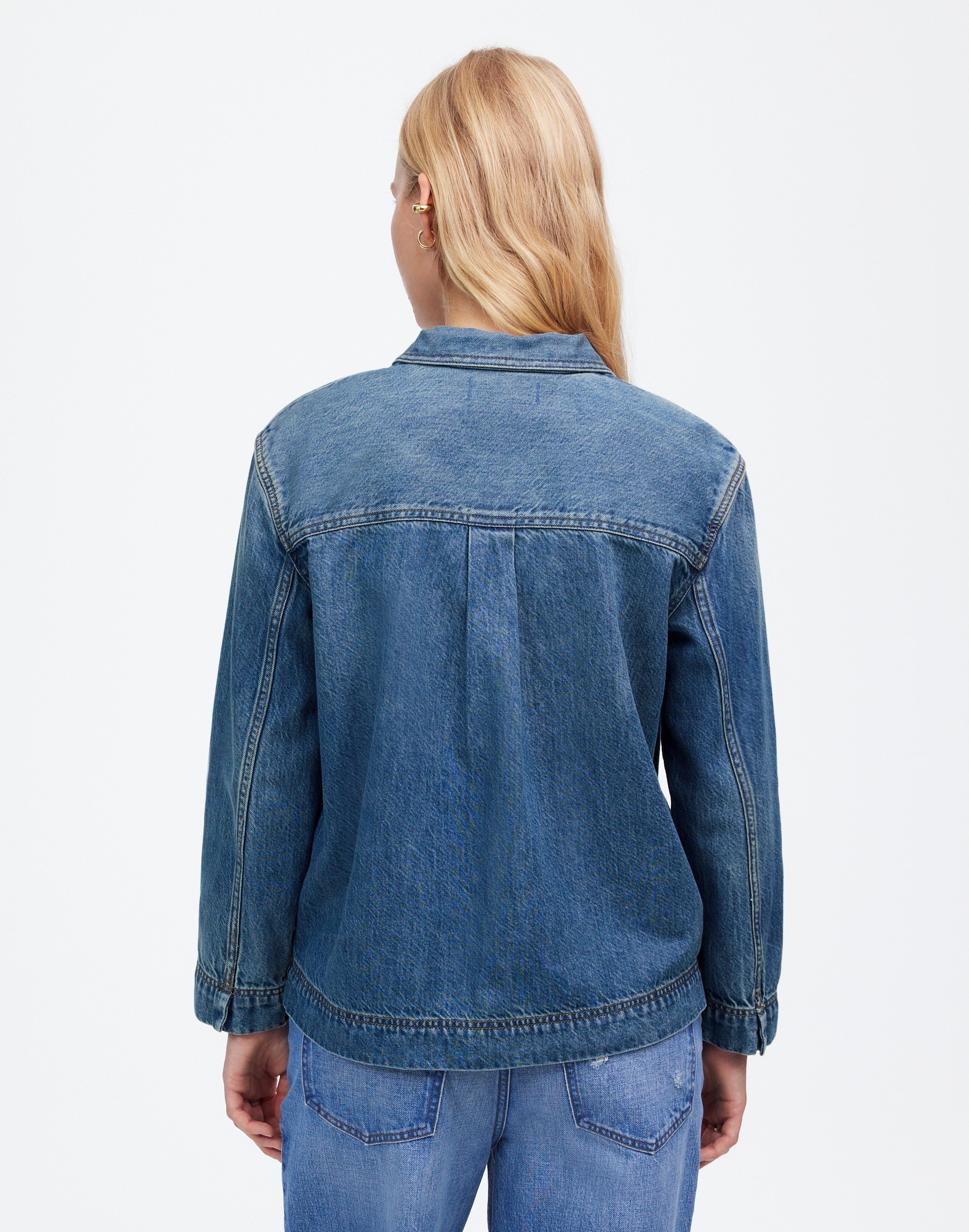 Denim Popover Tunic Shirt Ector Wash | Madewell