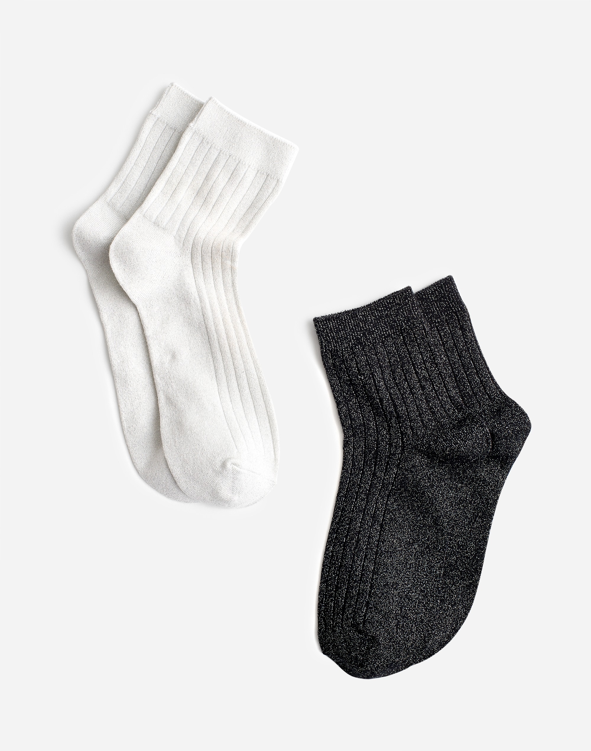 Two-Pack Shimmer Ankle Socks | Madewell