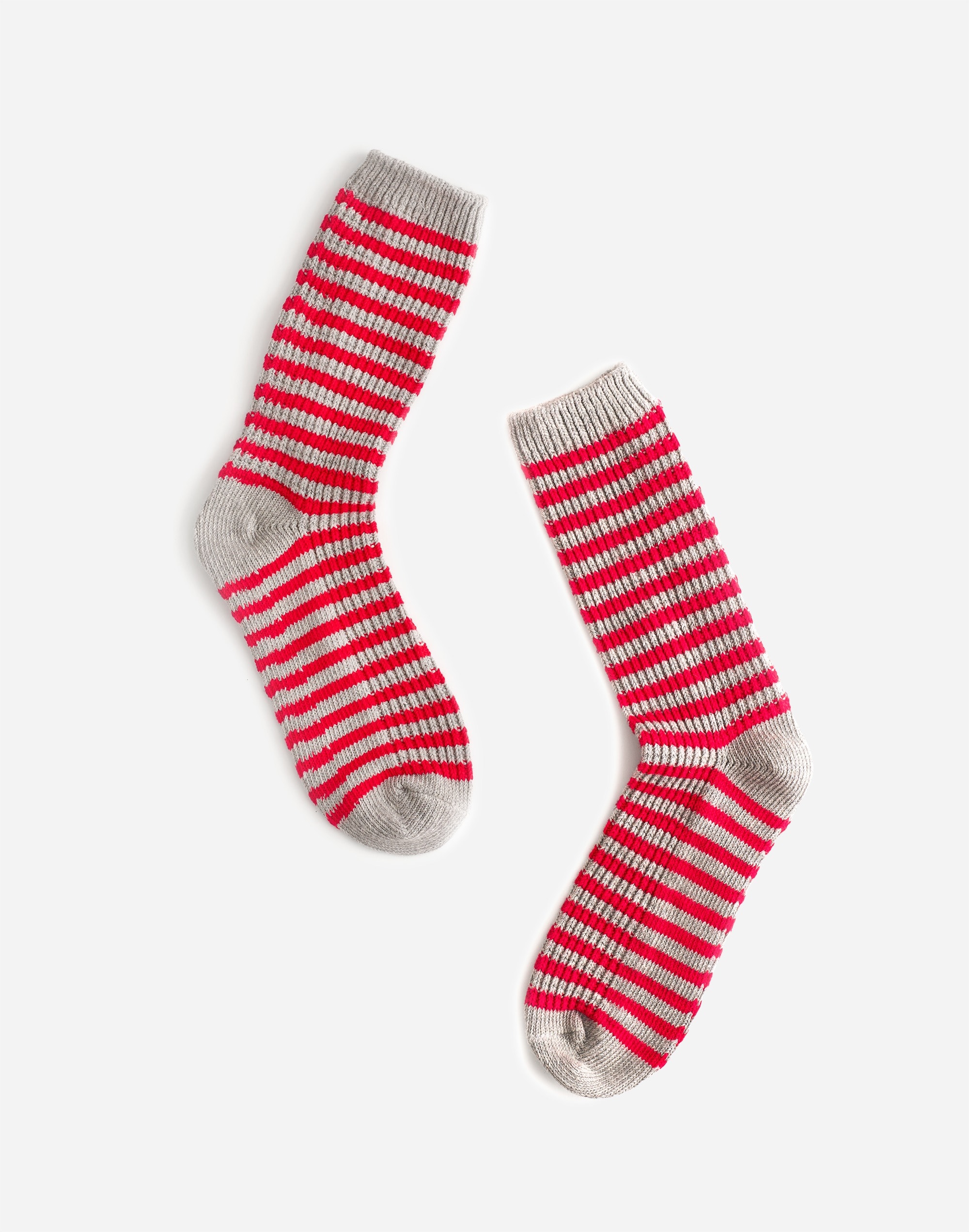 Waffle-Knit Trouser Socks Stripe | Madewell