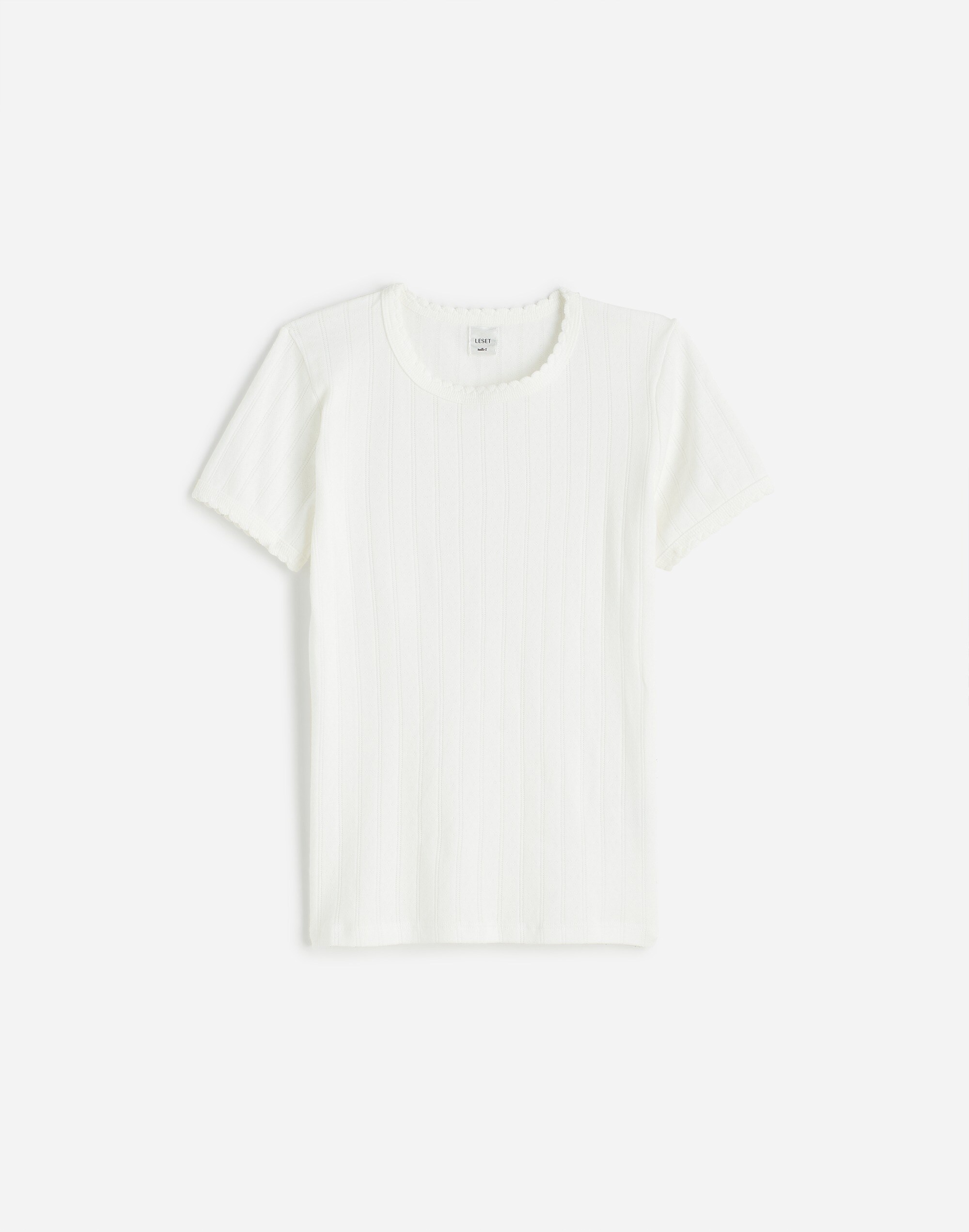 Madewell x LESET Pointelle Slim-Fit Tee |