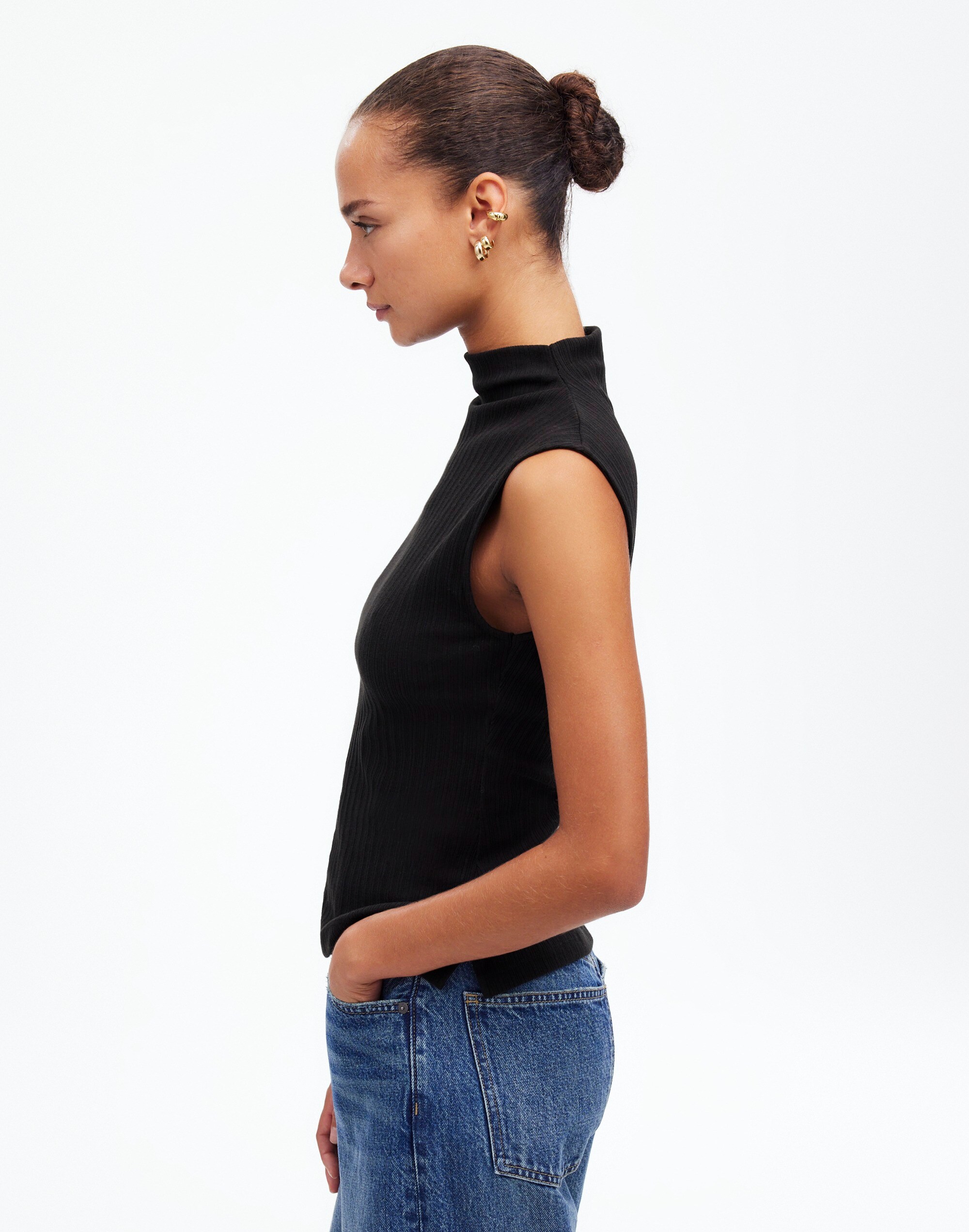 Ribbed Mockneck Tank | Madewell