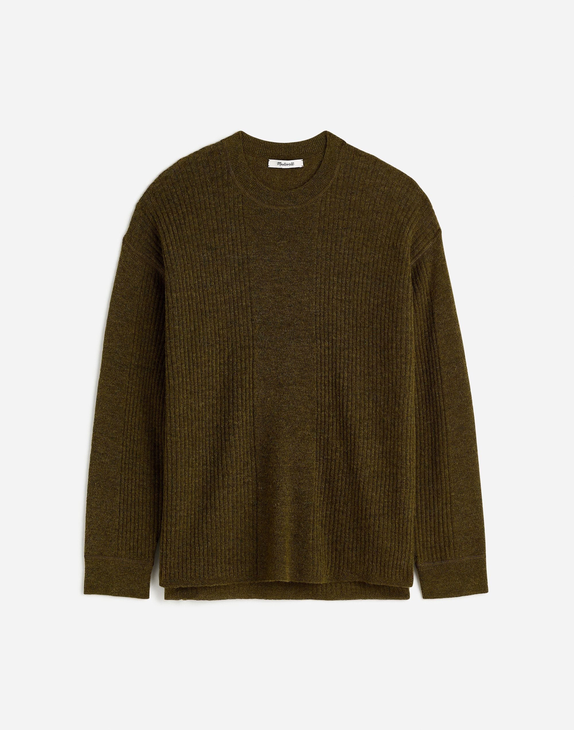 Plus Ribbed Alpaca-Blend Crewneck Sweater | Madewell