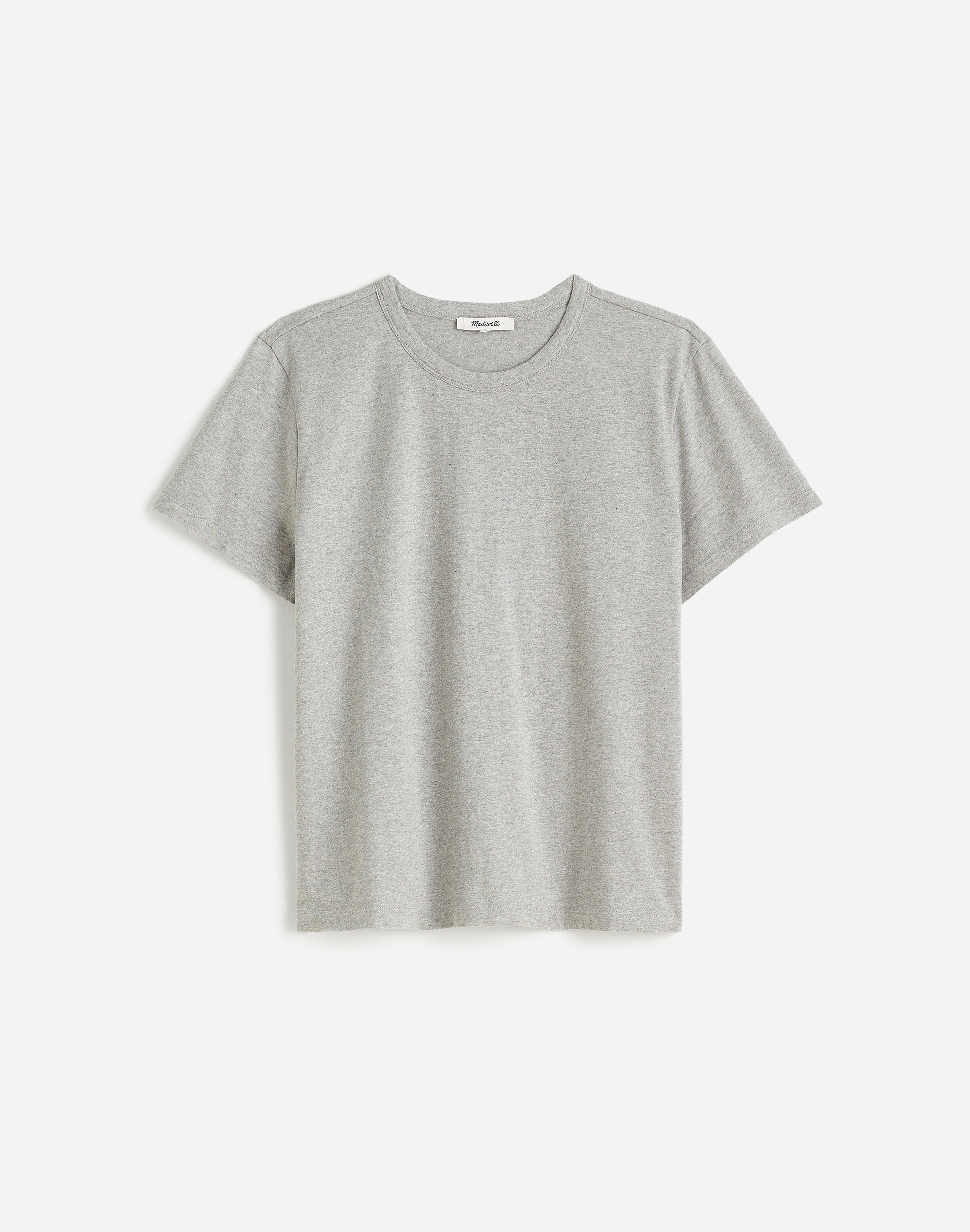 Heathered Cotton Perfect Crewneck Tee | Madewell