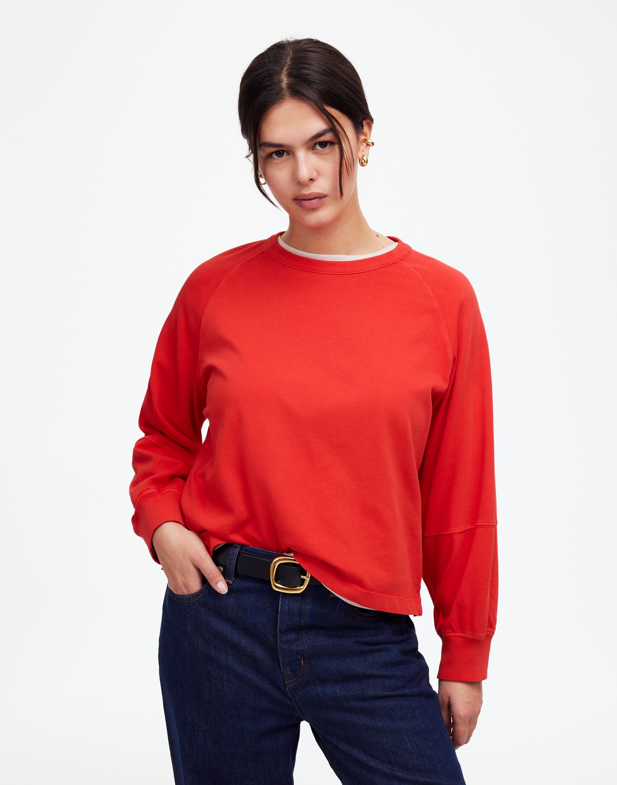 Relaxed Long-Sleeve Raglan Tee | Madewell