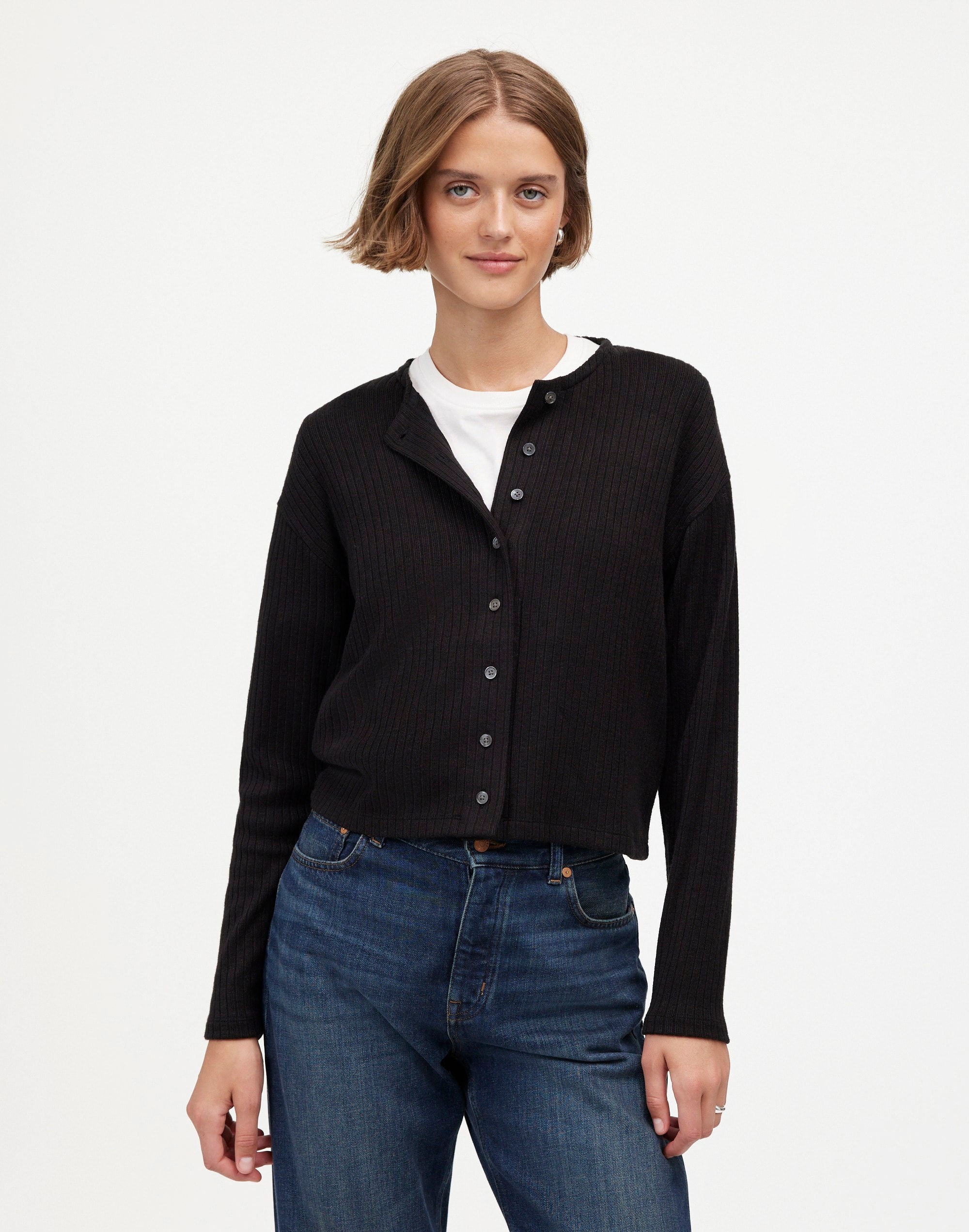 Relaxed Button-Front Cardigan | Madewell