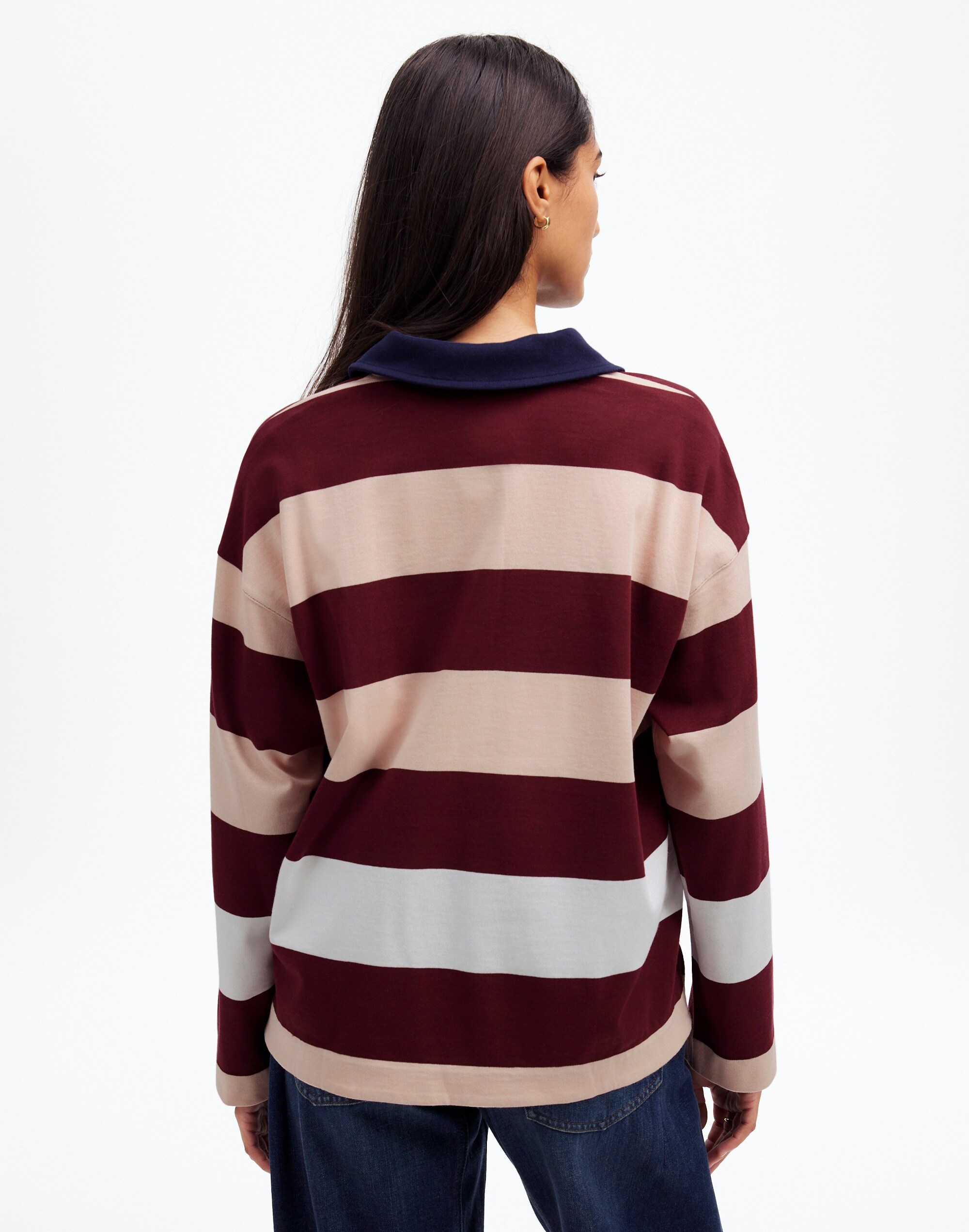 Rugby Long-Sleeve Polo Shirt | Madewell