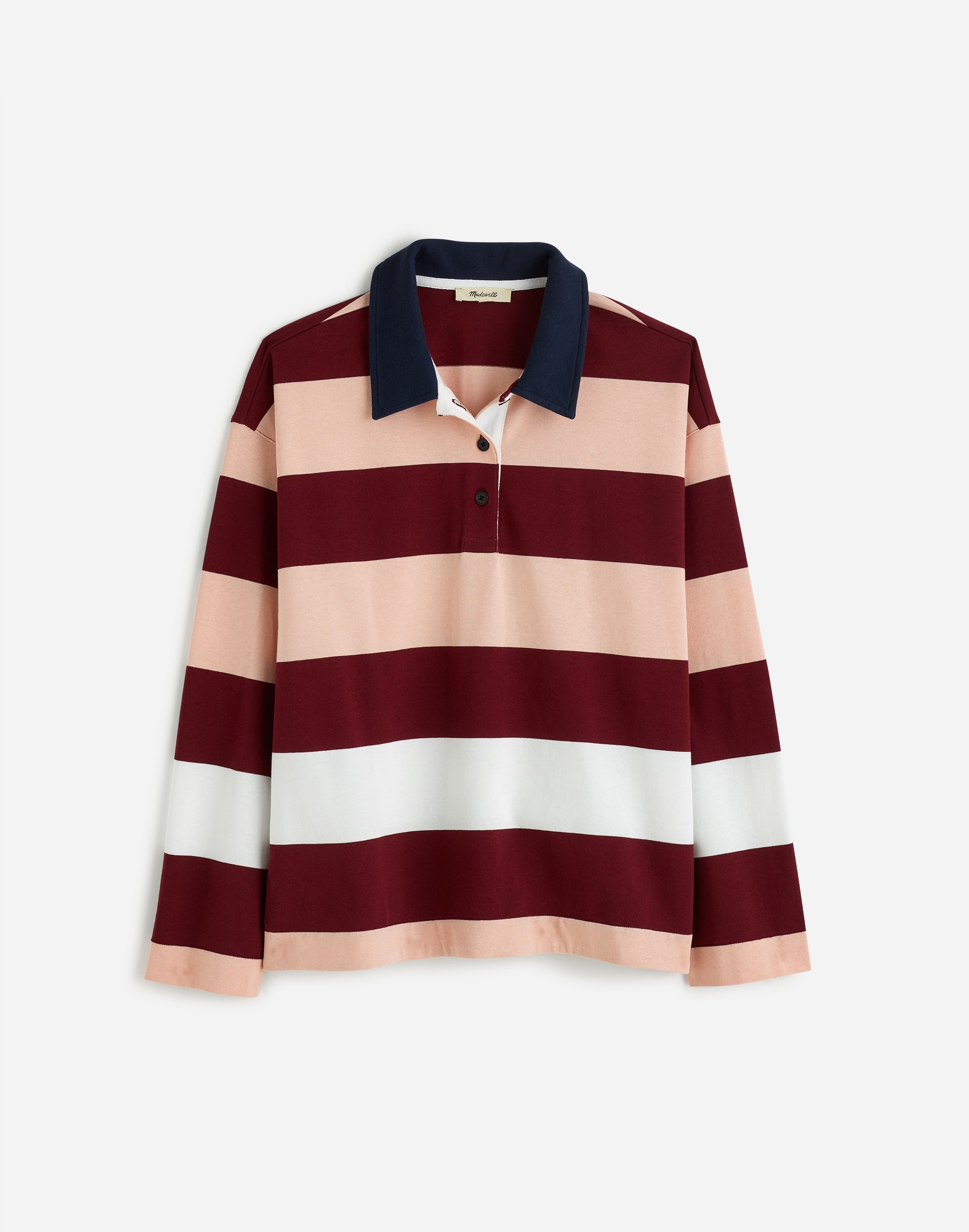 Rugby Long-Sleeve Polo Shirt | Madewell