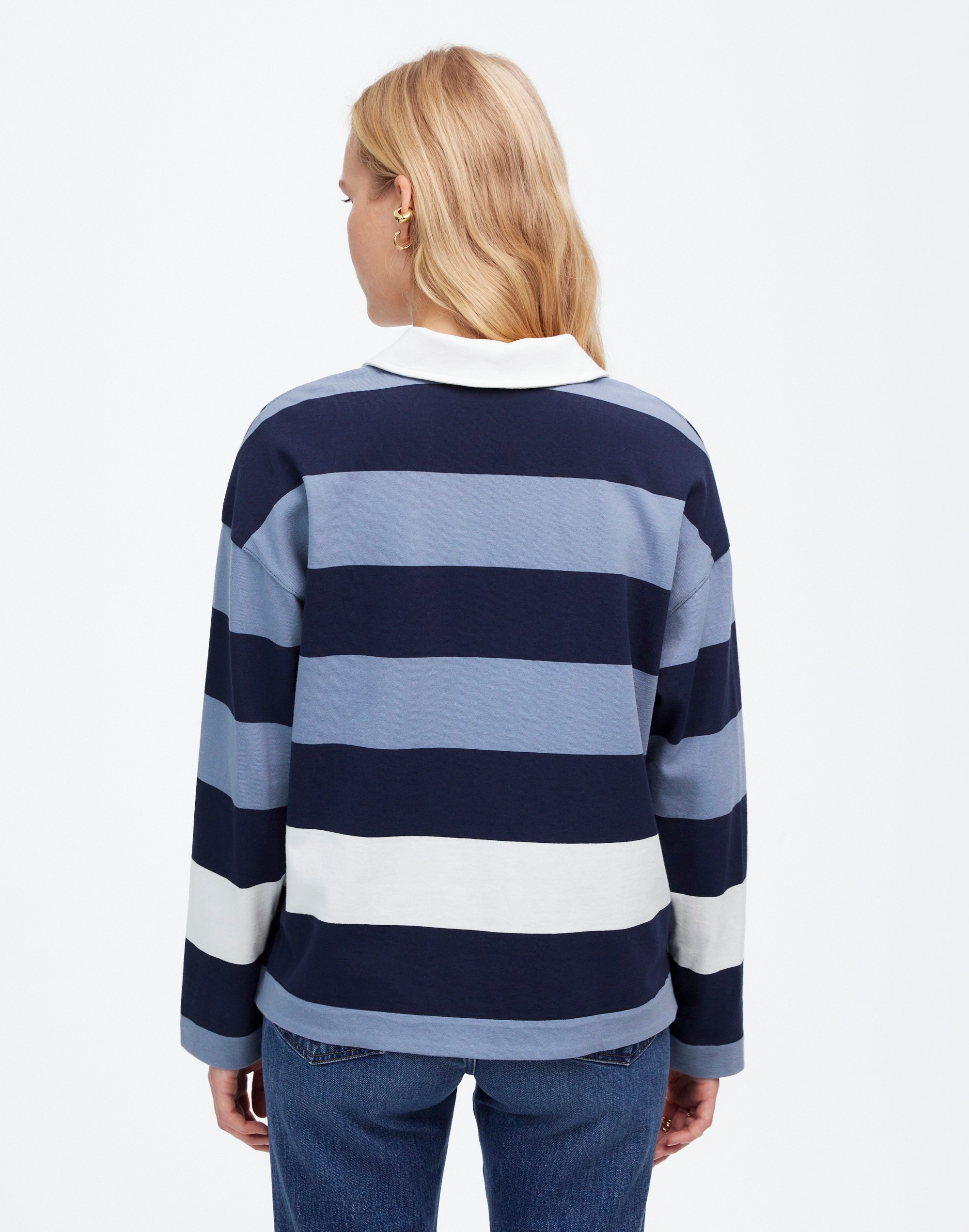 Rugby Long-Sleeve Polo Shirt | Madewell